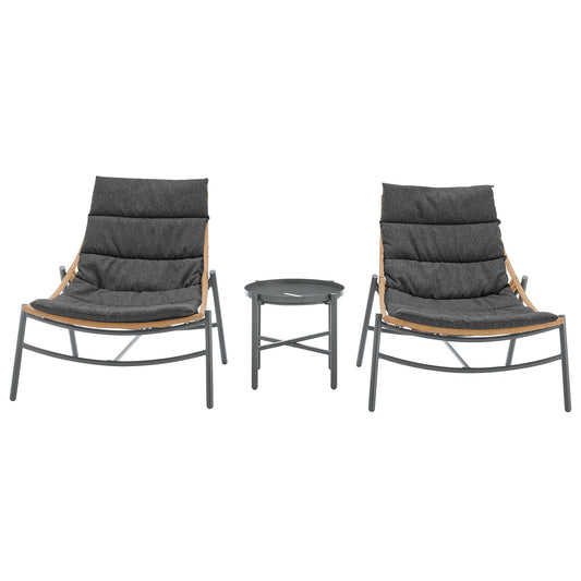 Sunset Modern 3-Piece Conversation Set in Gray OD-CV021-GY