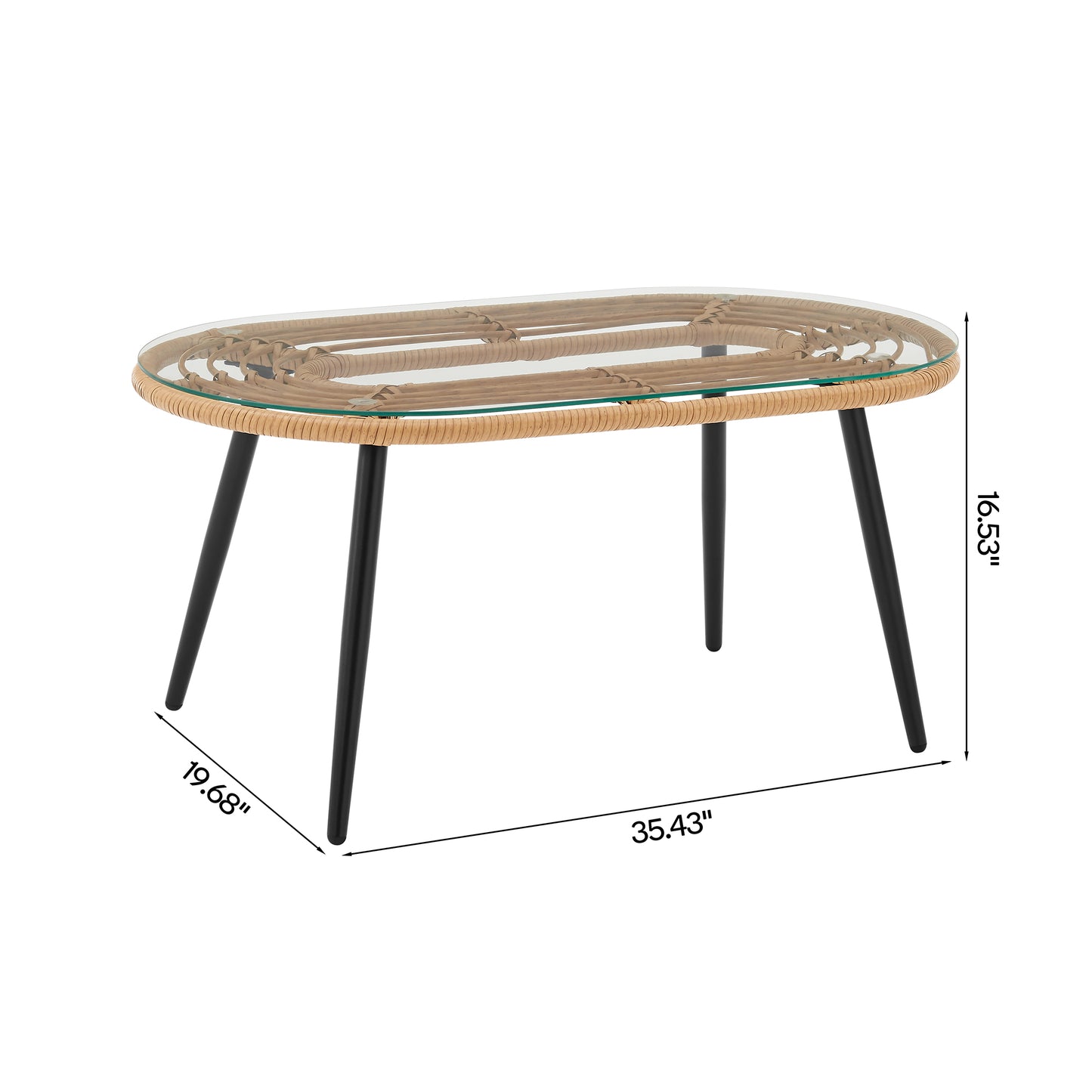 Pine Modern 4-Piece Conversation Set — Modern Pine Seating Ensemble for Home