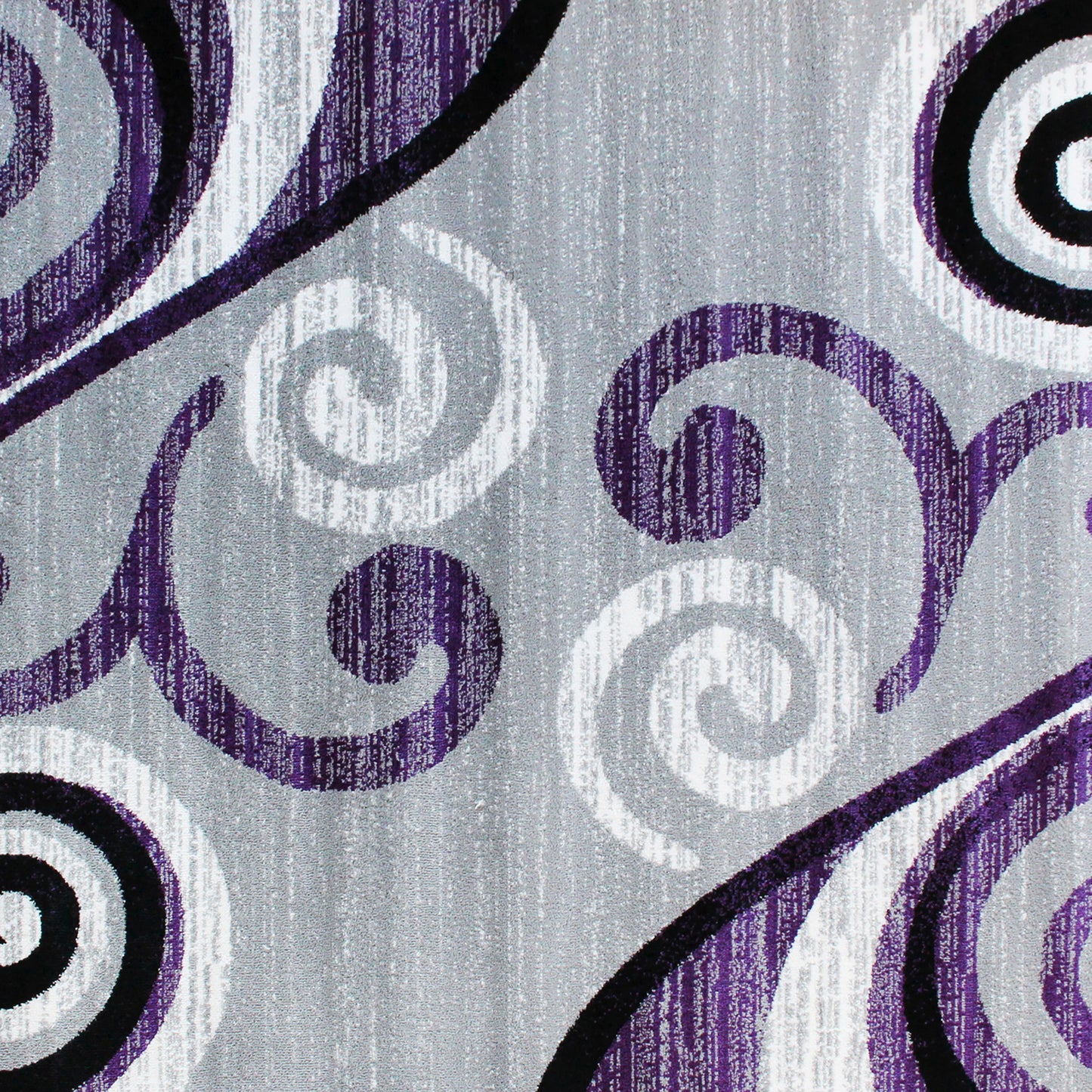 Valli Collection 5' x 7' Purple Abstract Area Rug - Olefin Rug with Jute Backing - Hallway, Entryway, Bedroom, Living Room Purple