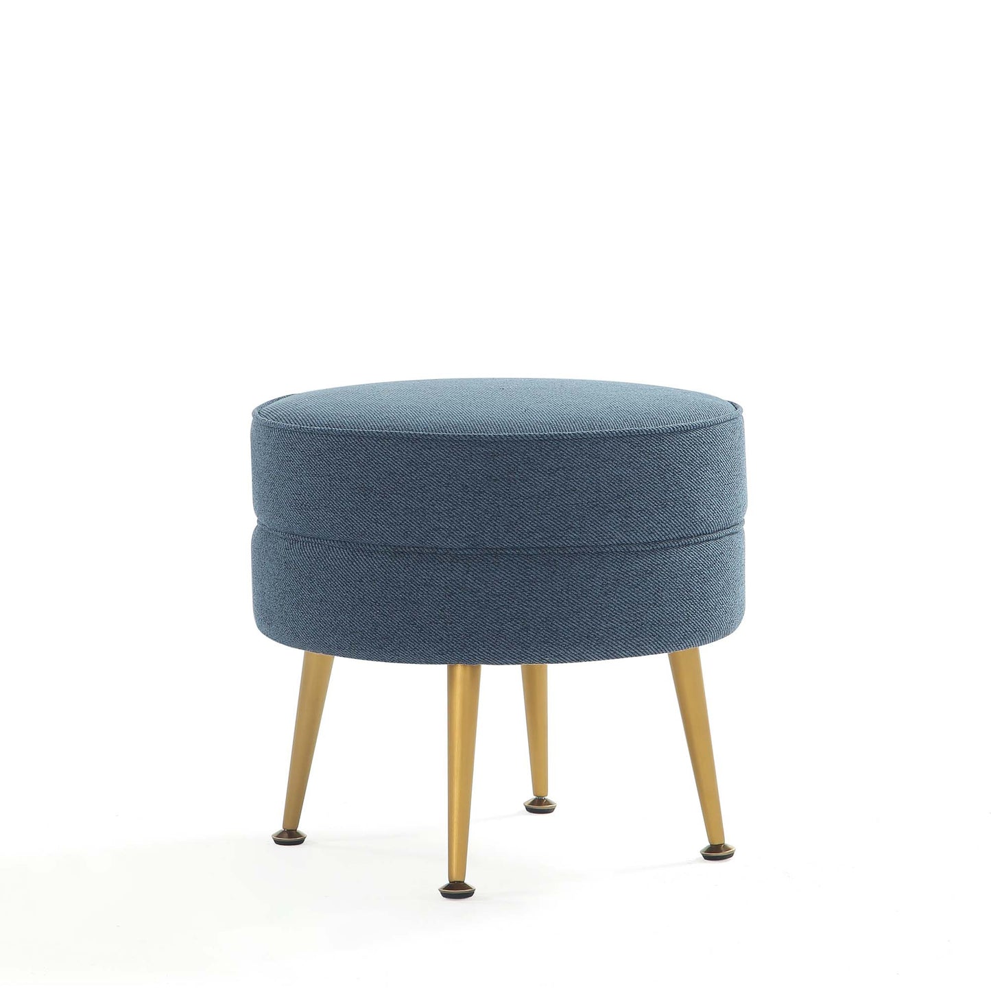 Bailey Mid-Century Modern Upholstered Accent Ottoman in Blue OT003-BL