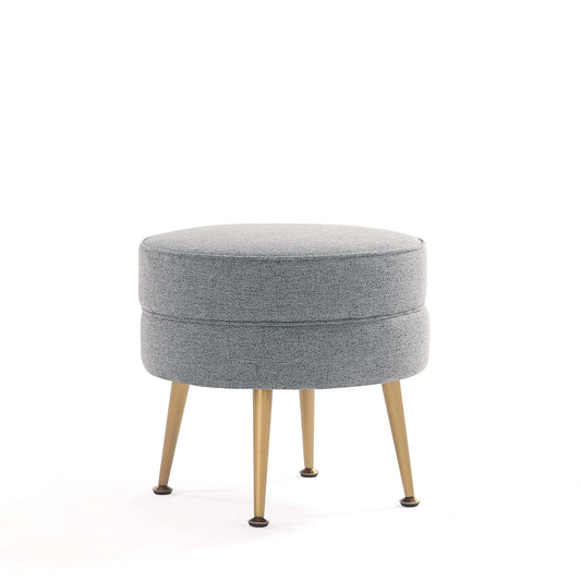 Bailey Mid-Century Modern Upholstered Accent Ottoman in Gray OT003-GY