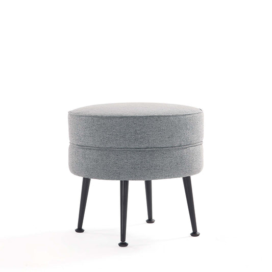 Bailey Mid-Century Modern Upholstered Accent Ottoman in Gray OT003-GYB