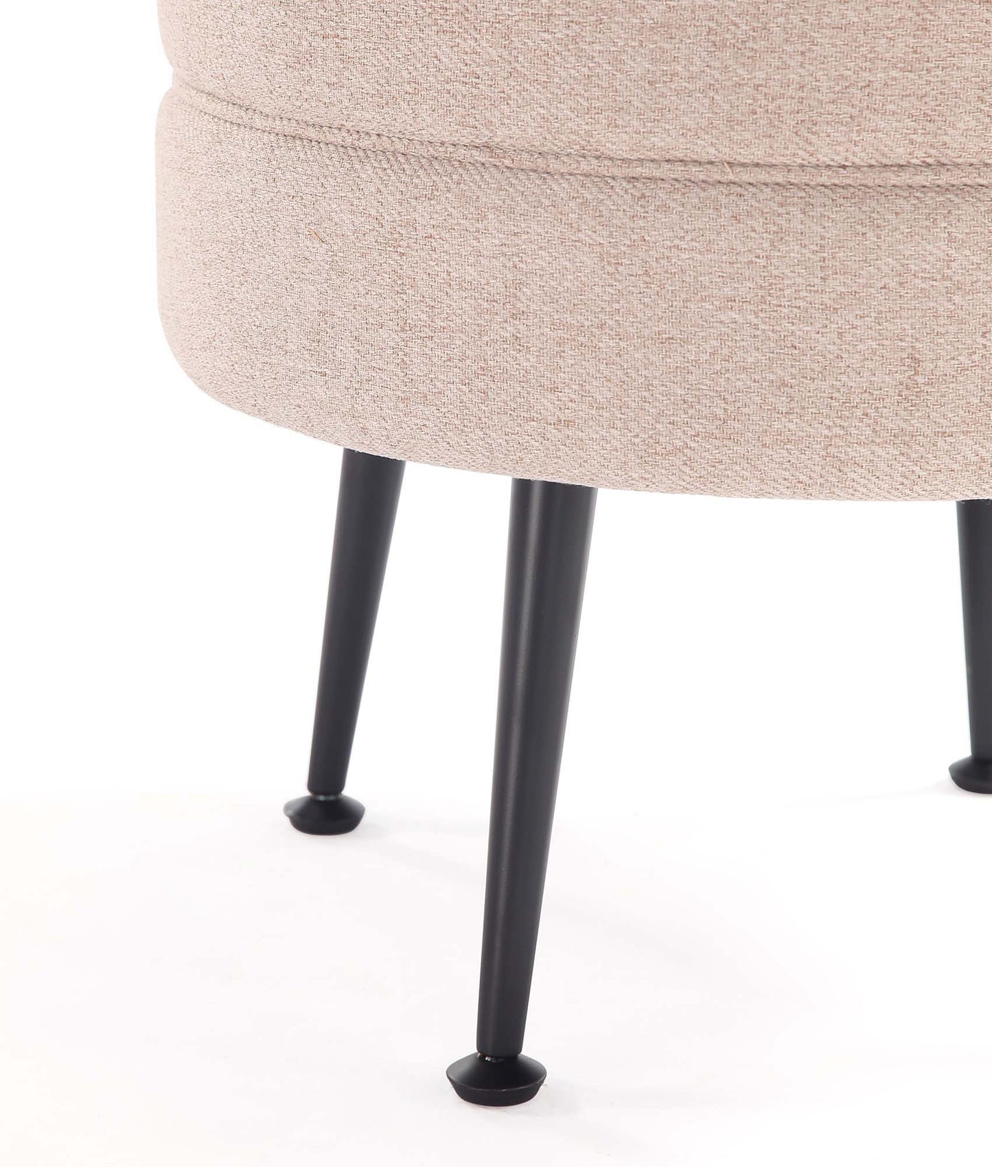 Bailey Mid-Century Modern Upholstered Accent Ottoman in Wheat OT003-OTB