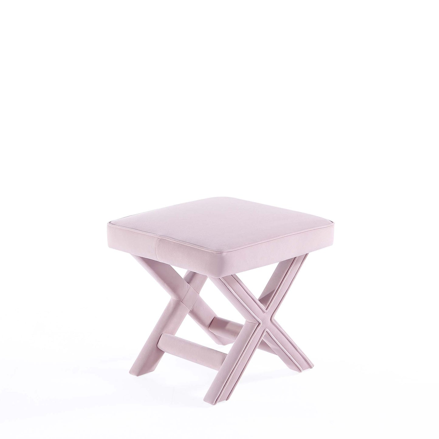 Abigail Mid-Century Modern Upholstered Velvet Accent Bench in Pink OT004-PK