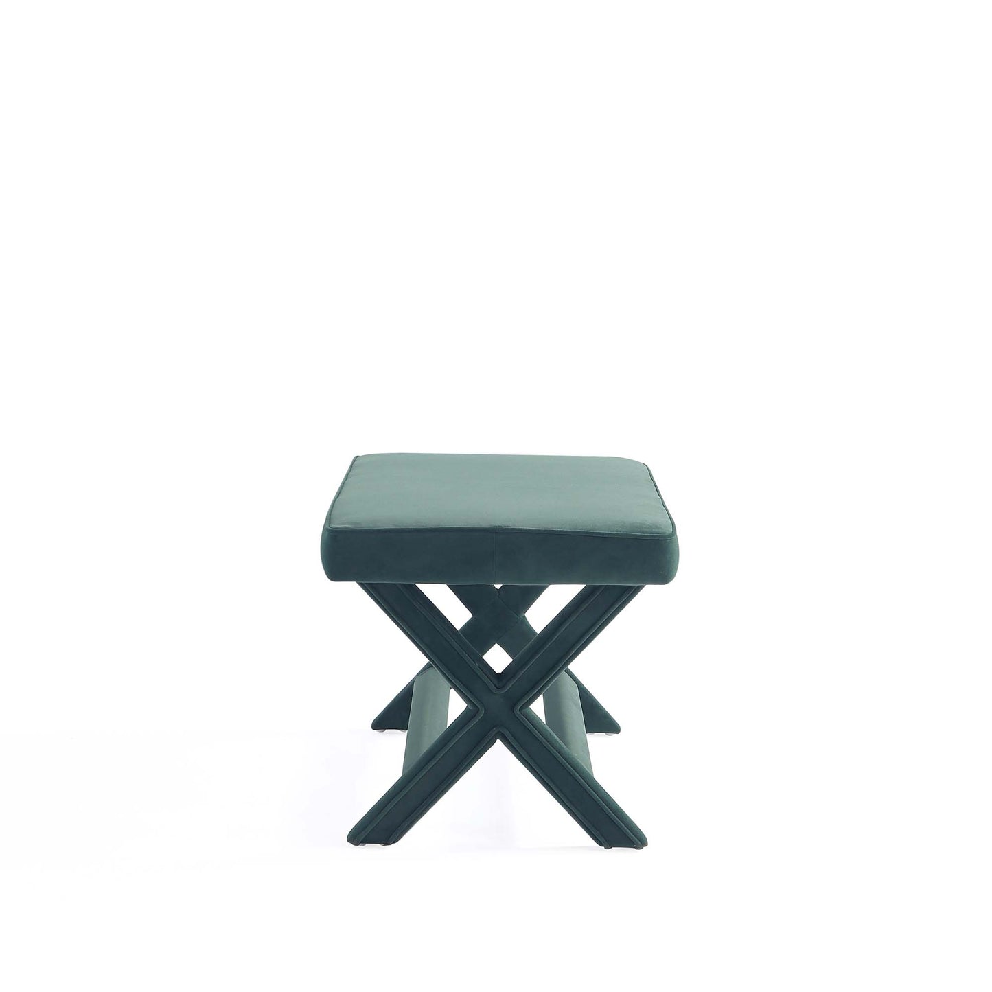 Abigail Mid-Century Modern Upholstered Velvet Accent Bench for Entryway & Bedroom