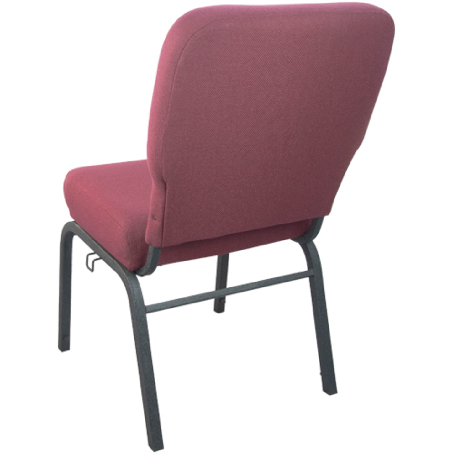 Advantage Signature Elite Maroon Church Chair - 20 in. Wide Maroon Fabric/Black Textured Frame