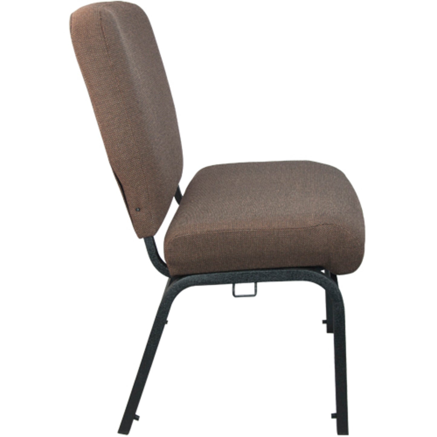 Advantage Signature Elite Java Church Chair - 20 in. Wide Java Fabric/Black Textured Frame