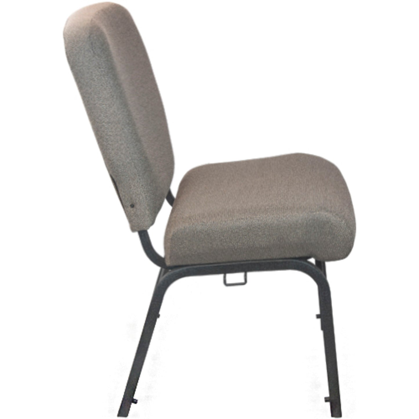 Advantage Signature Elite Tan Speckle Church Chair - 20 in. Wide Tan Speckle Fabric/Black Textured Frame