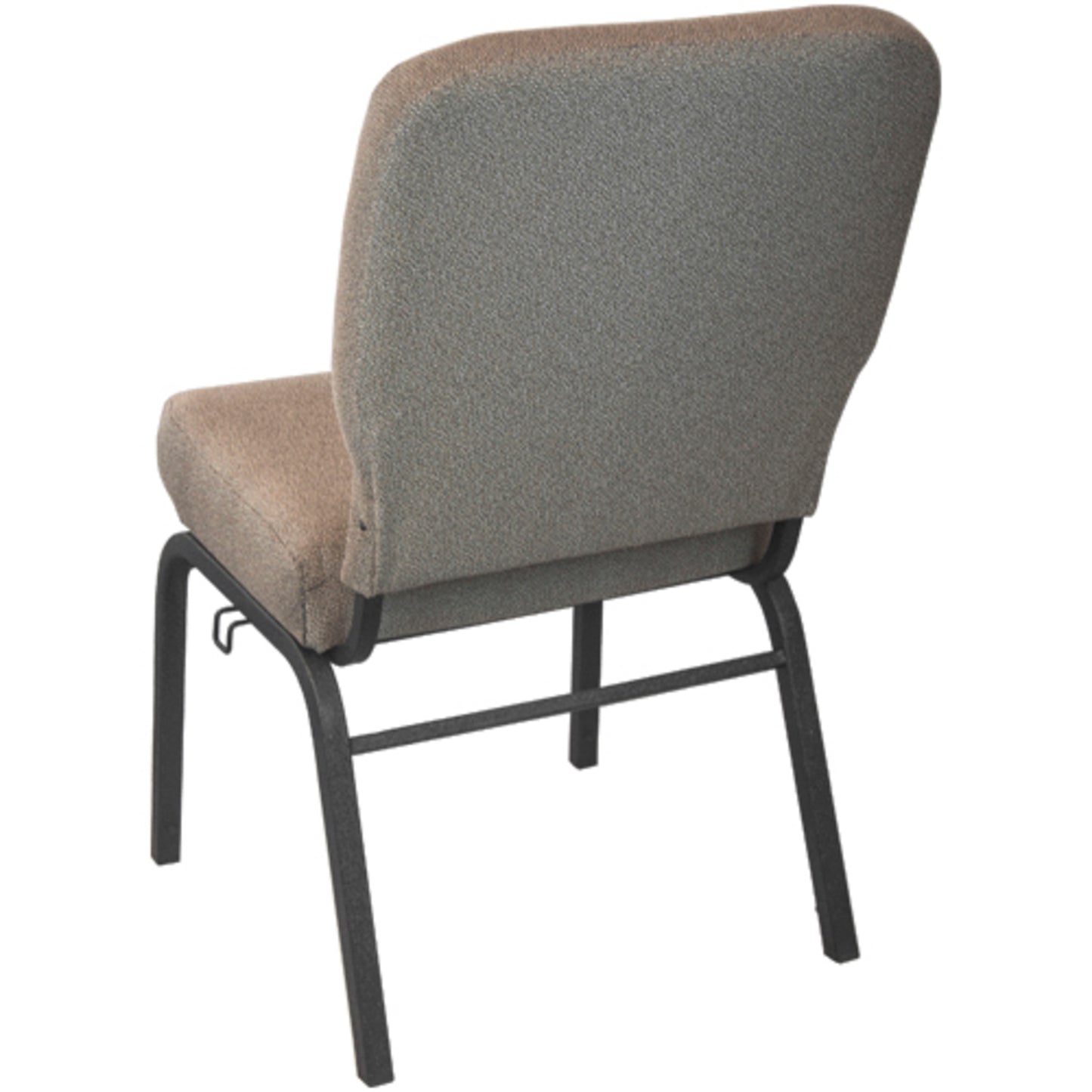 Advantage Signature Elite Tan Speckle Church Chair - 20 in. Wide Tan Speckle Fabric/Black Textured Frame