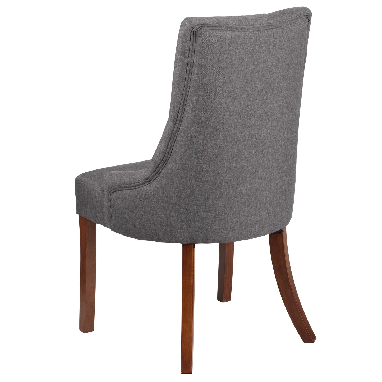 HERCULES Paddington Series Gray Fabric Tufted Chair Gray Fabric