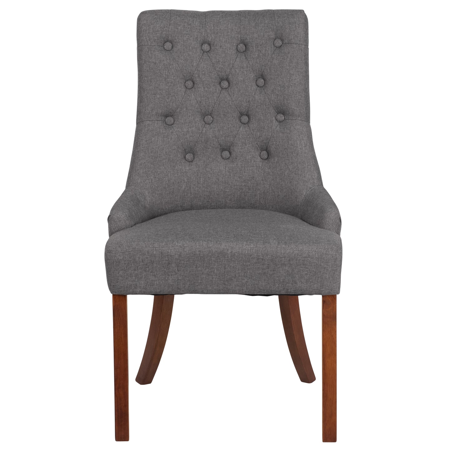 HERCULES Paddington Series Gray Fabric Tufted Chair Gray Fabric
