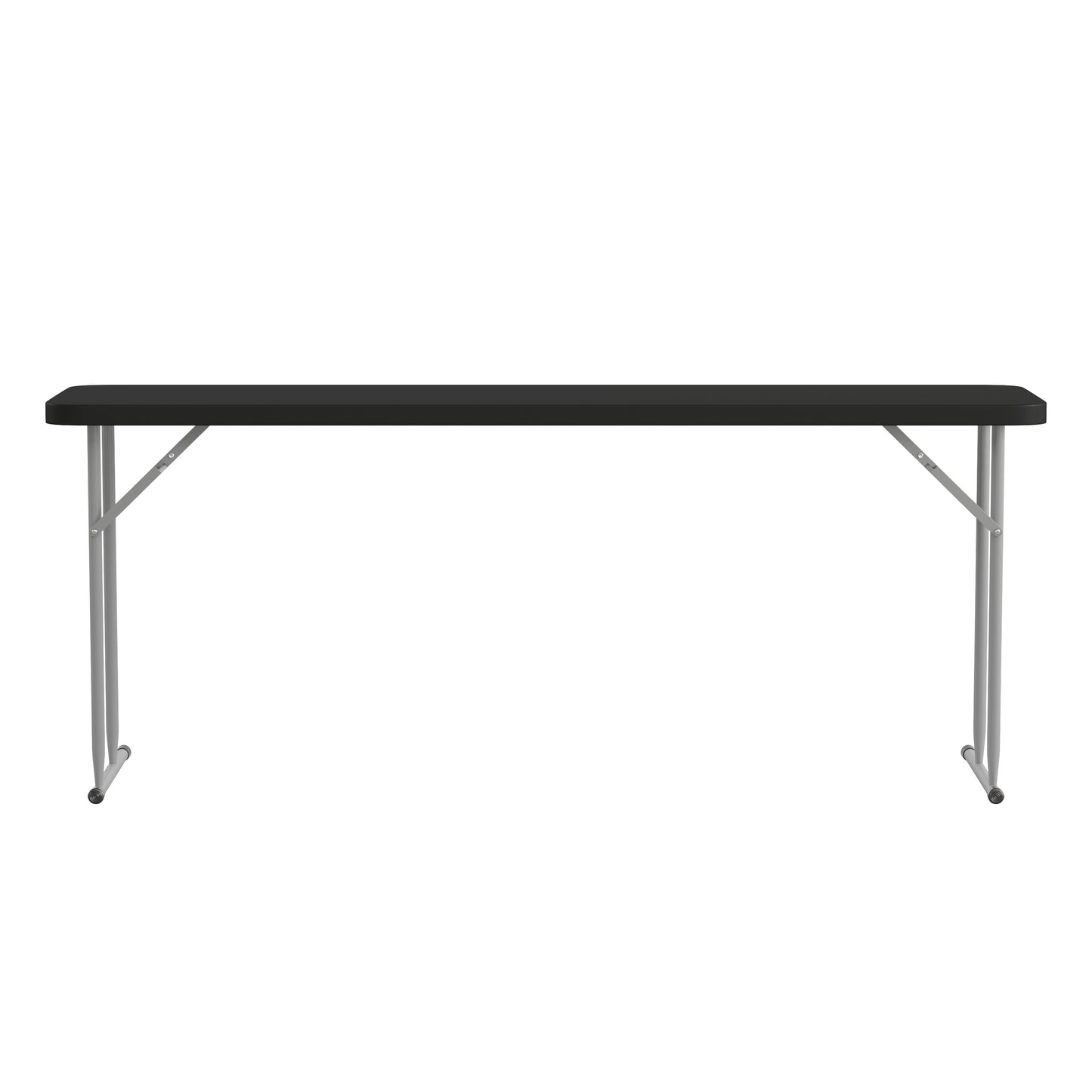 Kathryn 6-Foot Black Plastic Folding Training Table Black