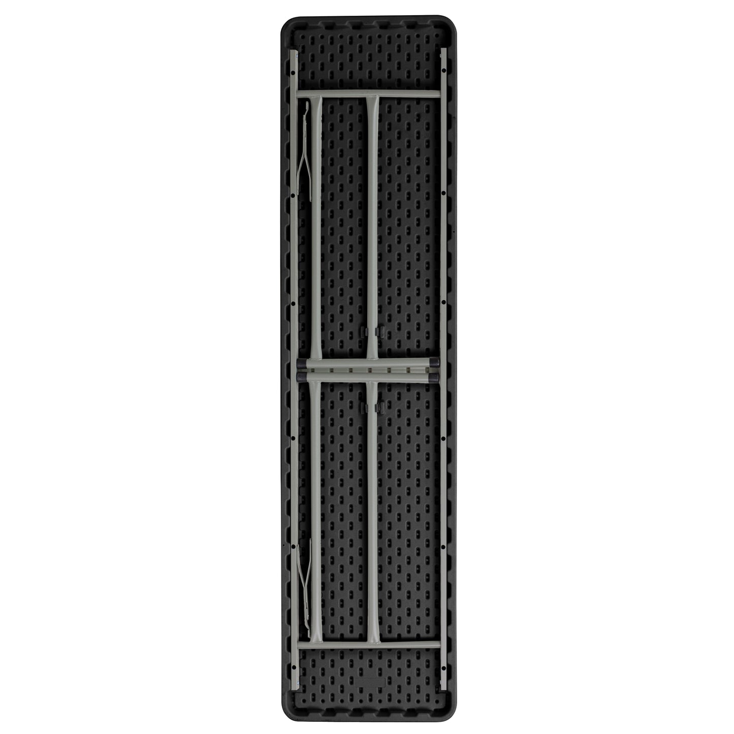 Kathryn 6-Foot Black Plastic Folding Training Table Black