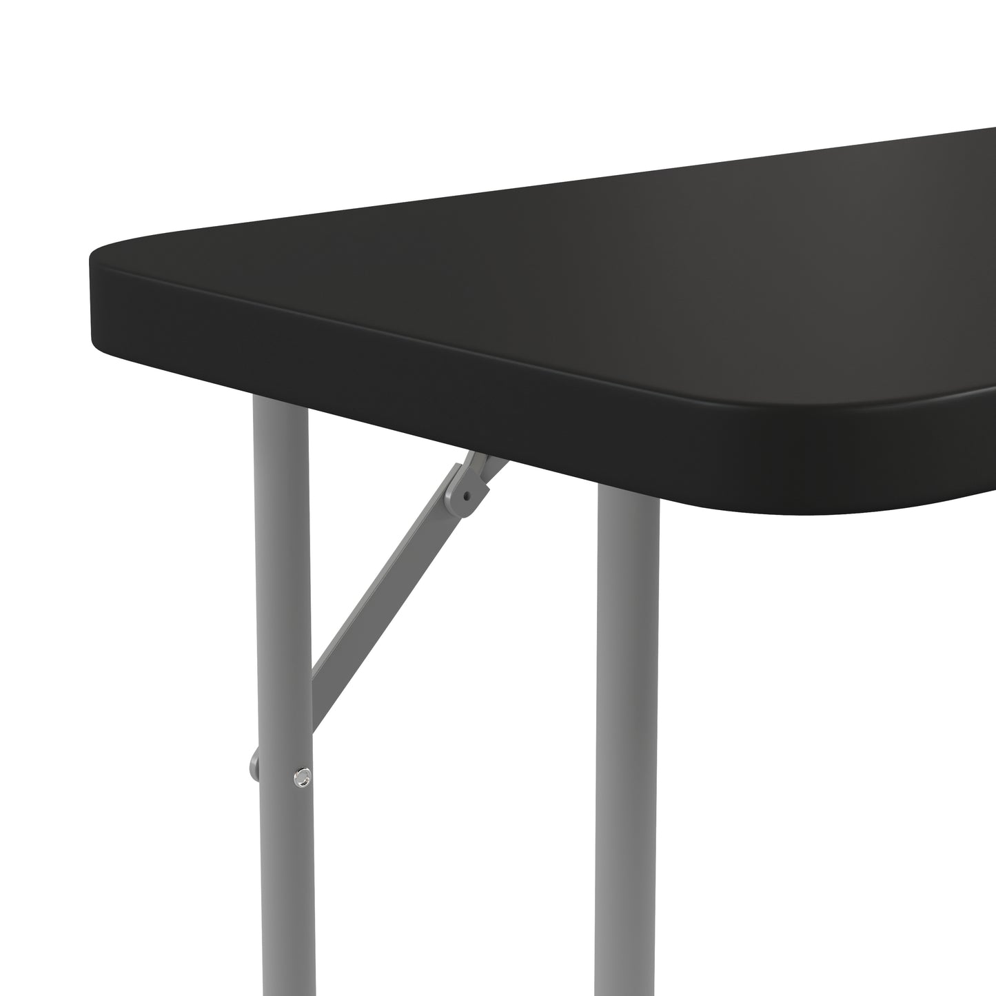 Kathryn 6-Foot Black Plastic Folding Training Table Black