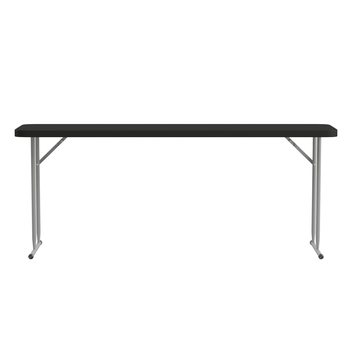 Kathryn 6-Foot Black Plastic Folding Training Table Black