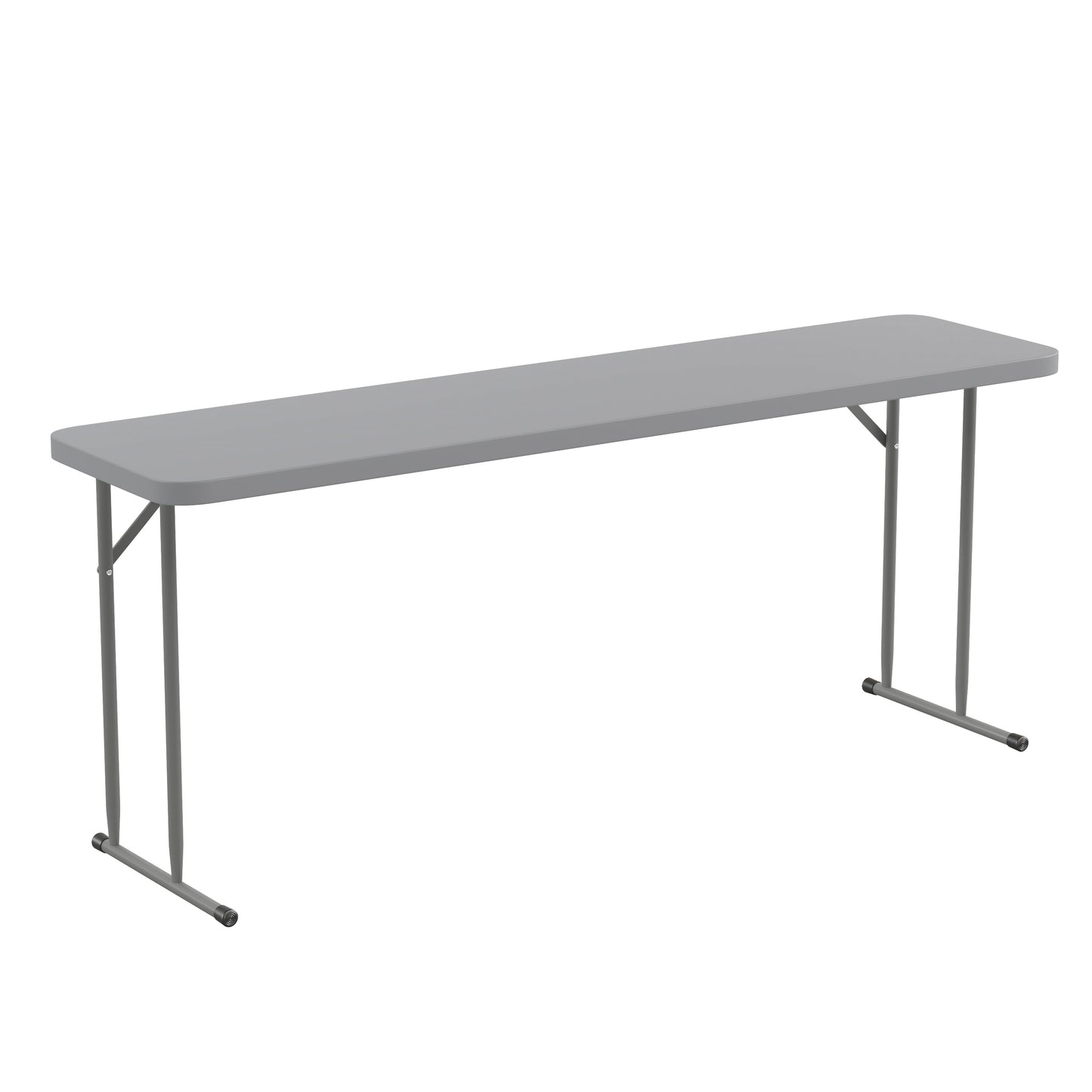 Kathryn 6-Foot Gray Plastic Folding Training Table Gray