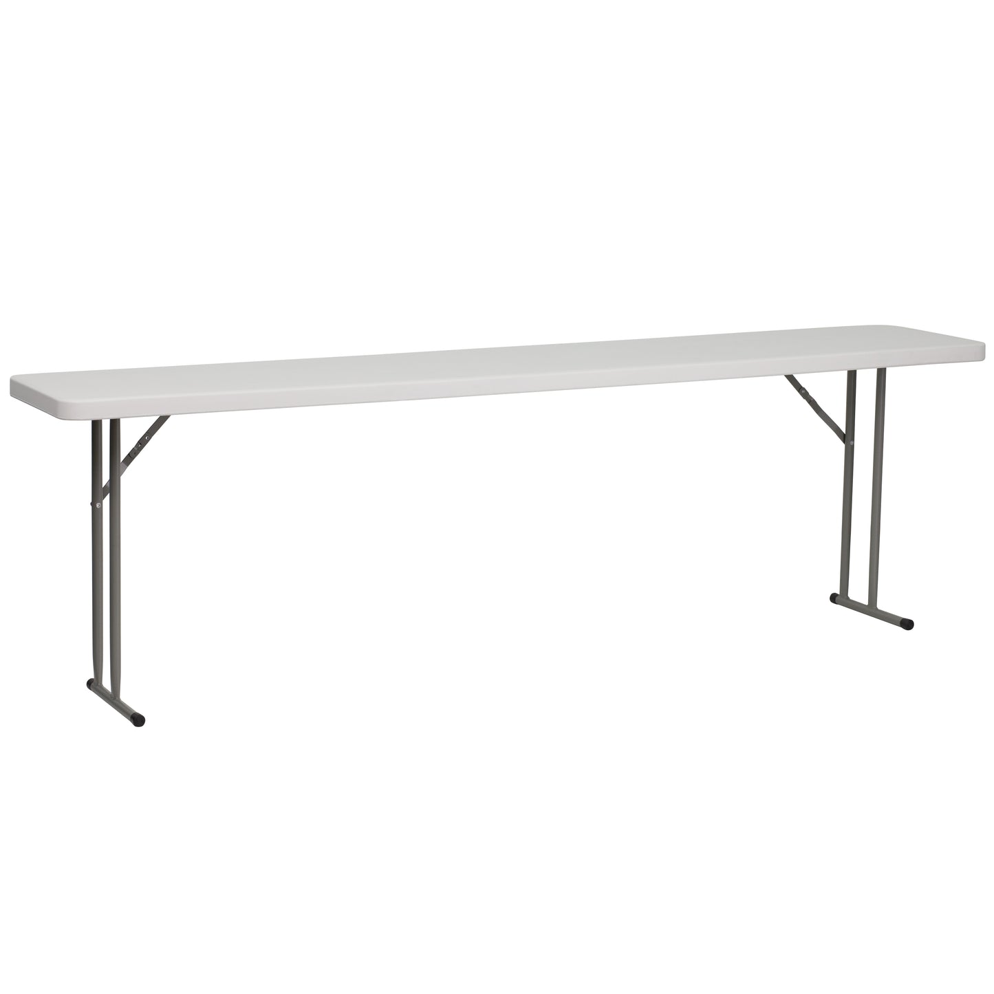 Kathryn 8-Foot Granite White Plastic Folding Training Table White