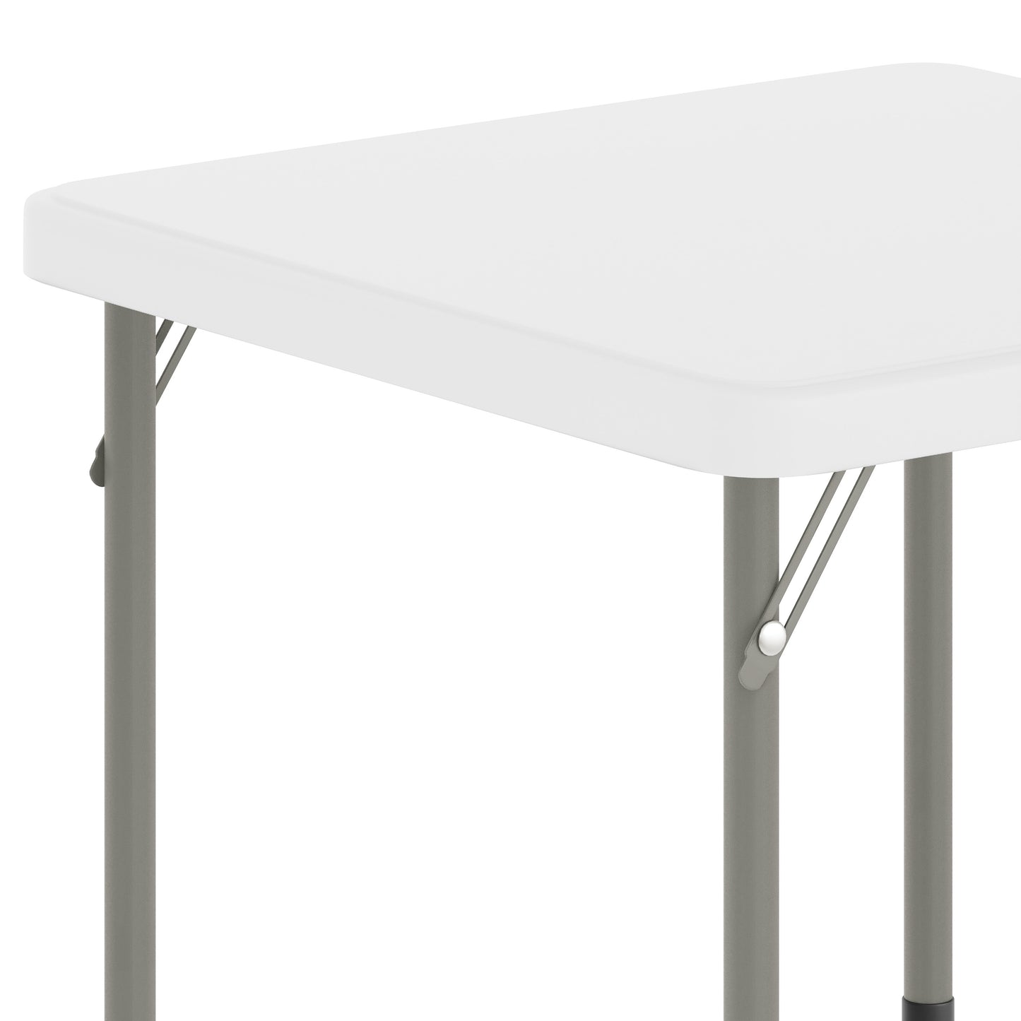 Paige 24x24 Kid's Granite White Plastic Folding Table with Locking Legs Granite White RB-2424-KID-WH-GG