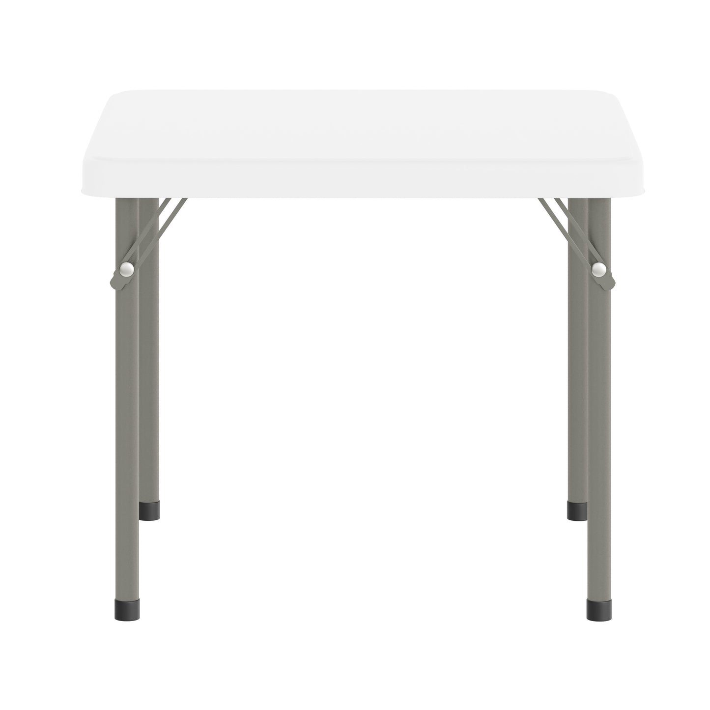 Paige 24x24 Kid's Granite White Plastic Folding Table with Locking Legs Granite White RB-2424-KID-WH-GG