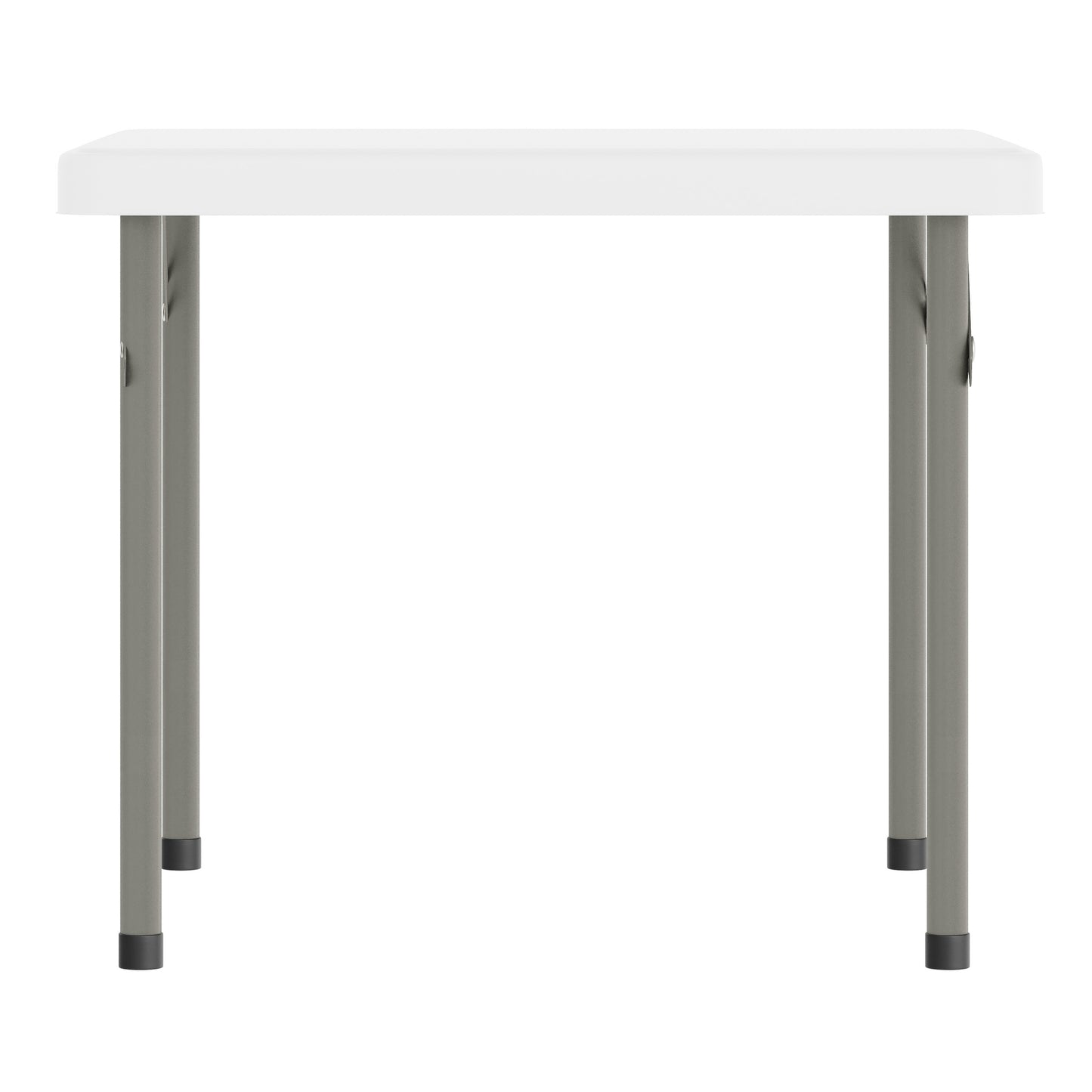 Paige 24x24 Kid's Granite White Plastic Folding Table with Locking Legs Granite White RB-2424-KID-WH-GG