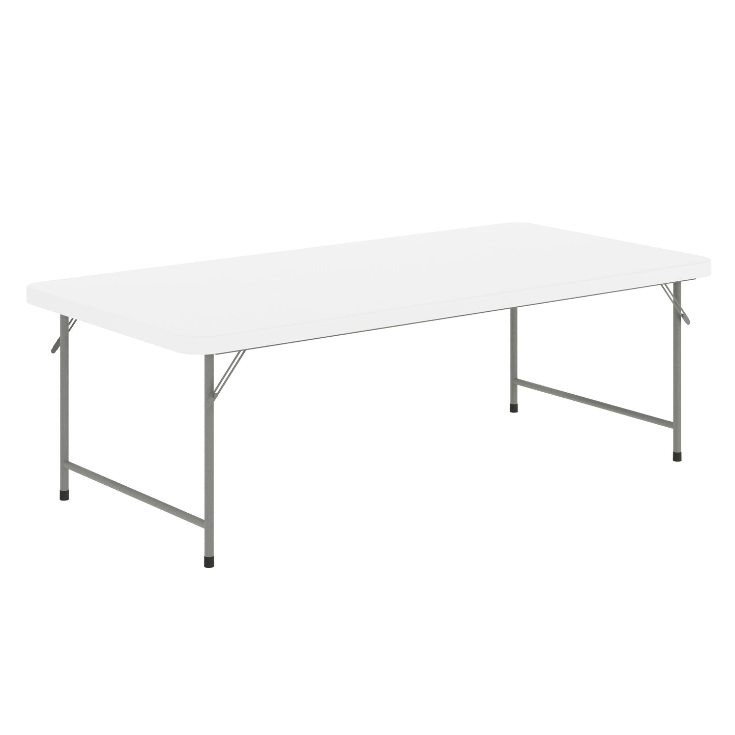 Paige 4.93-Foot Kid's Granite White Plastic Folding Table Granite White RB-3060-KID-GG