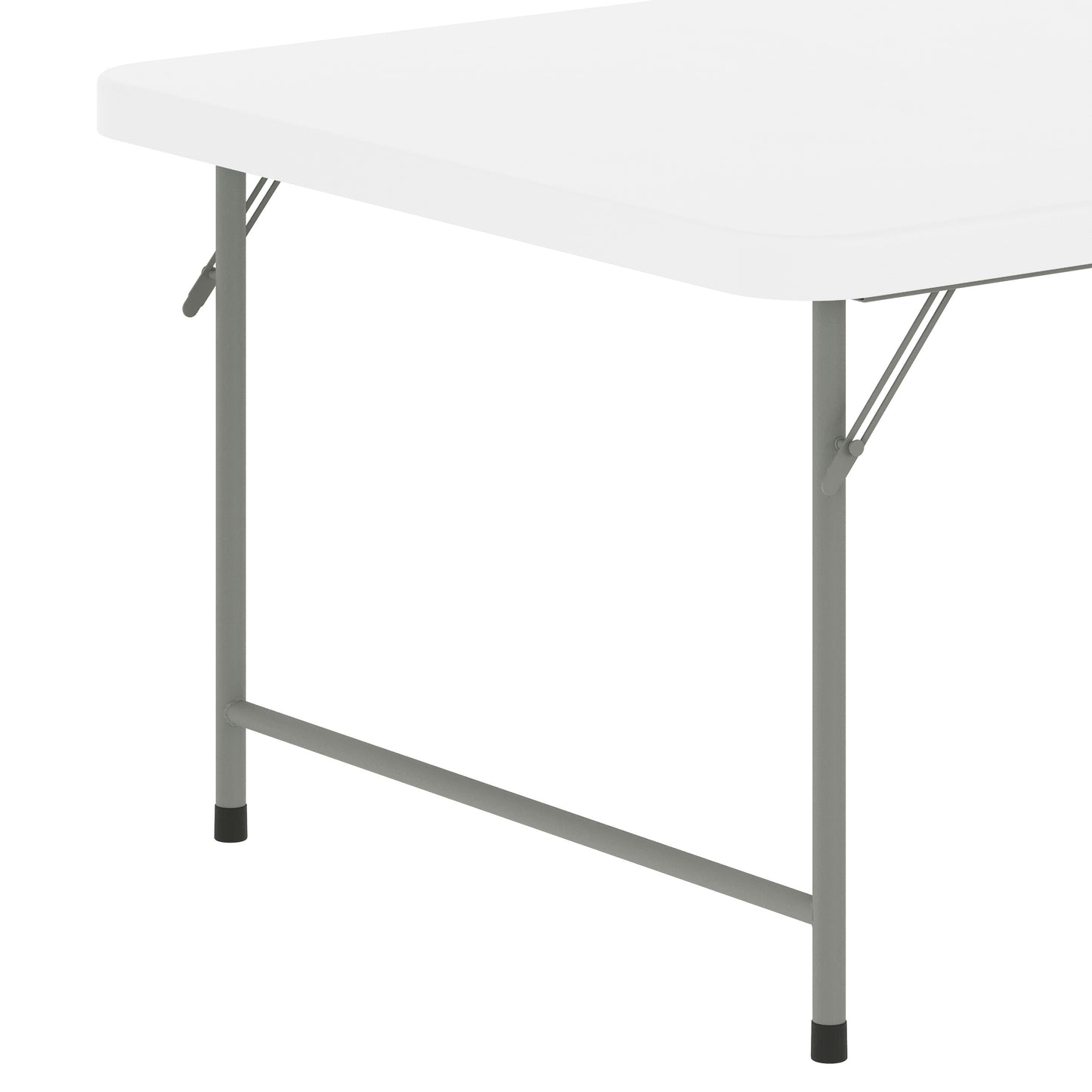 Paige 4.93-Foot Kid's Granite White Plastic Folding Table Granite White RB-3060-KID-GG