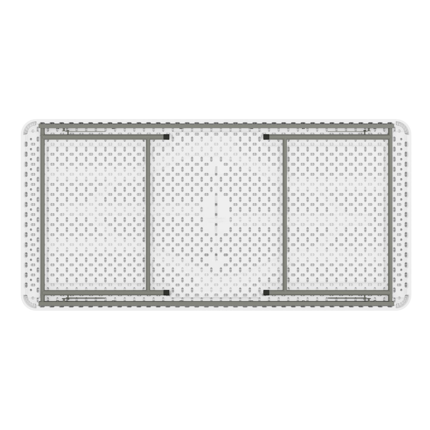 Paige 4.93-Foot Kid's Granite White Plastic Folding Table Granite White RB-3060-KID-GG