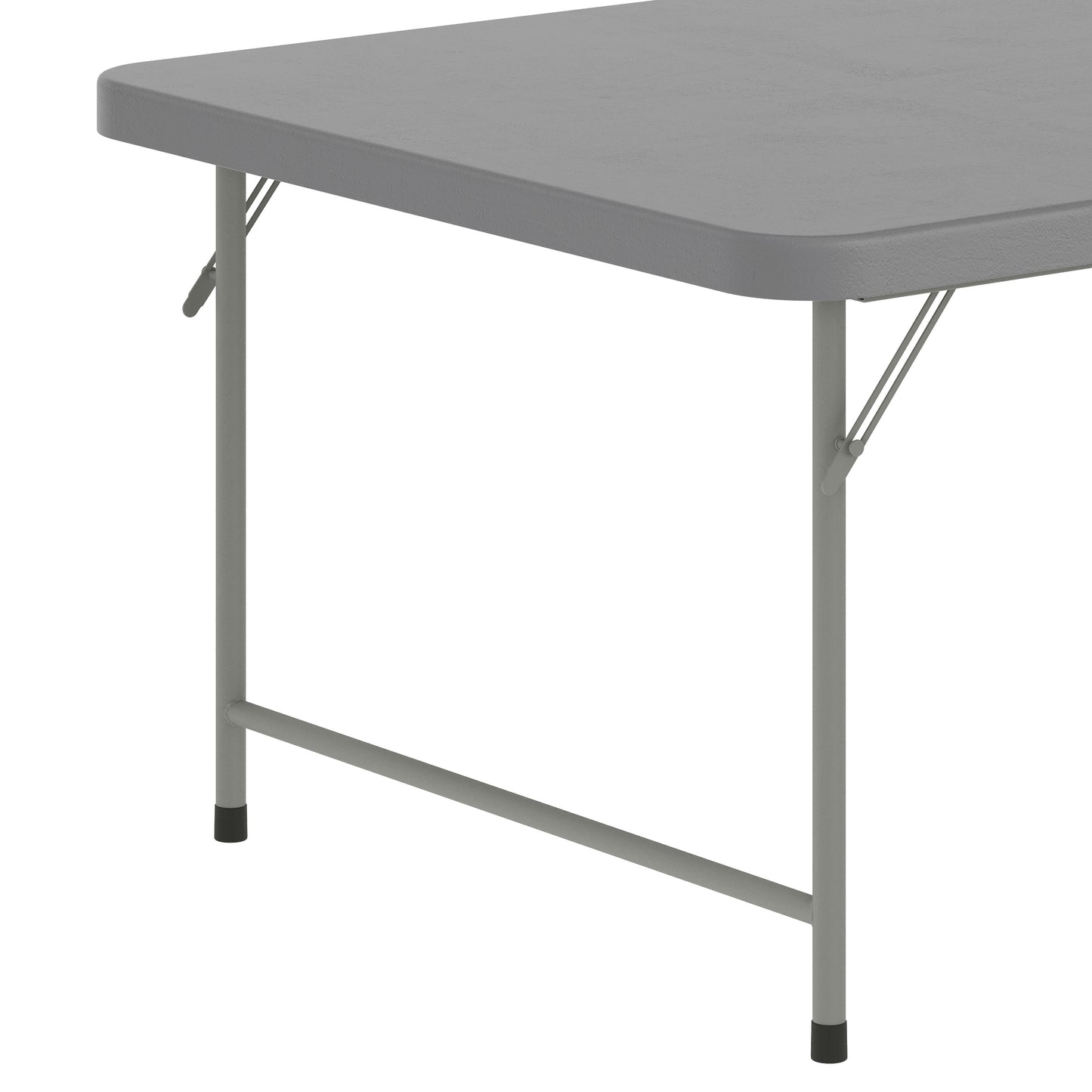 Paige 4.93-Foot Kid's Granite Gray Plastic Folding Table Granite Gray RB-3060-KID-GY-GG