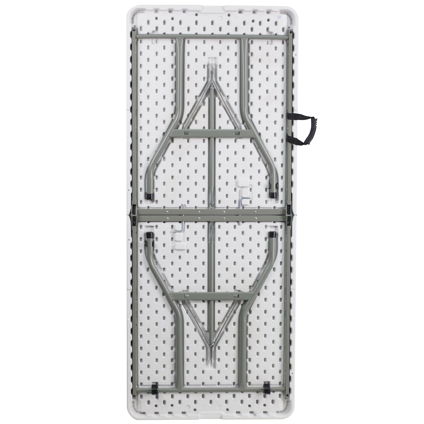Kathryn 6-Foot Bi-Fold Granite White Plastic Folding Table Granite White