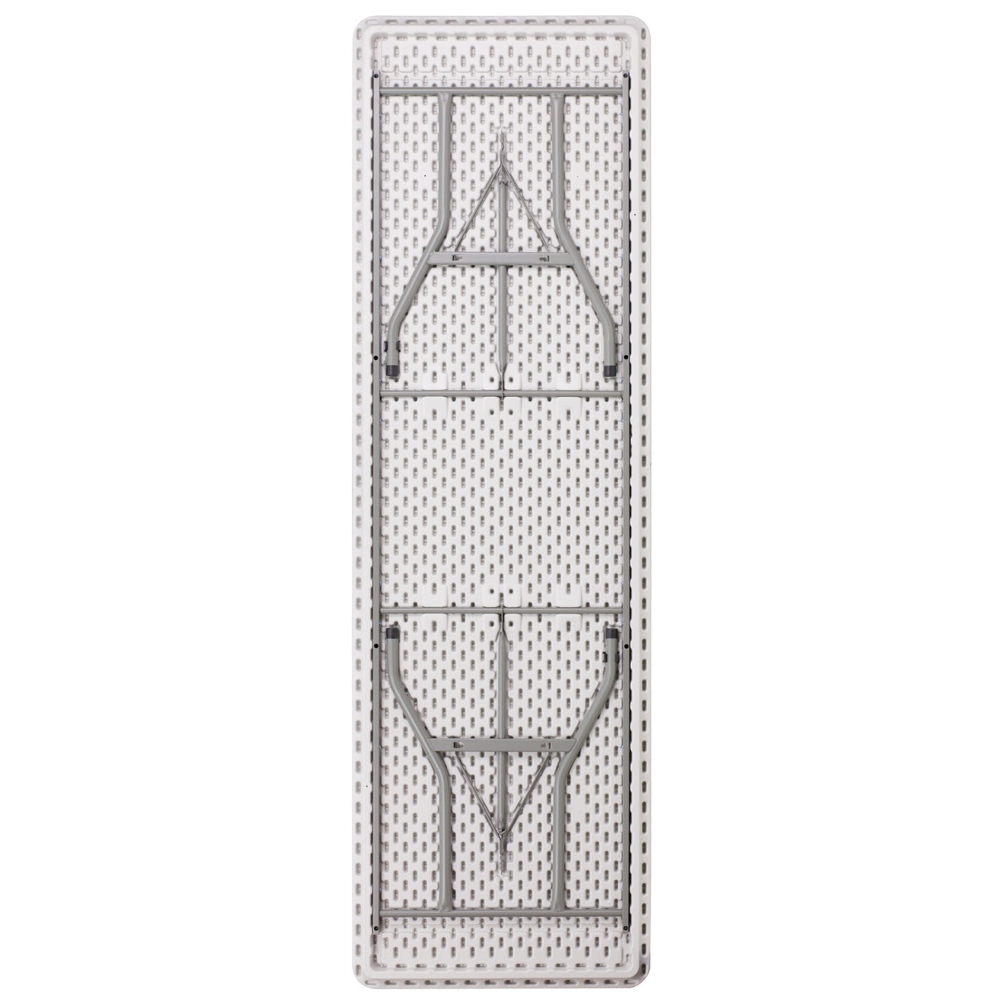Kathryn 8-Foot Granite White Plastic Folding Table Granite White