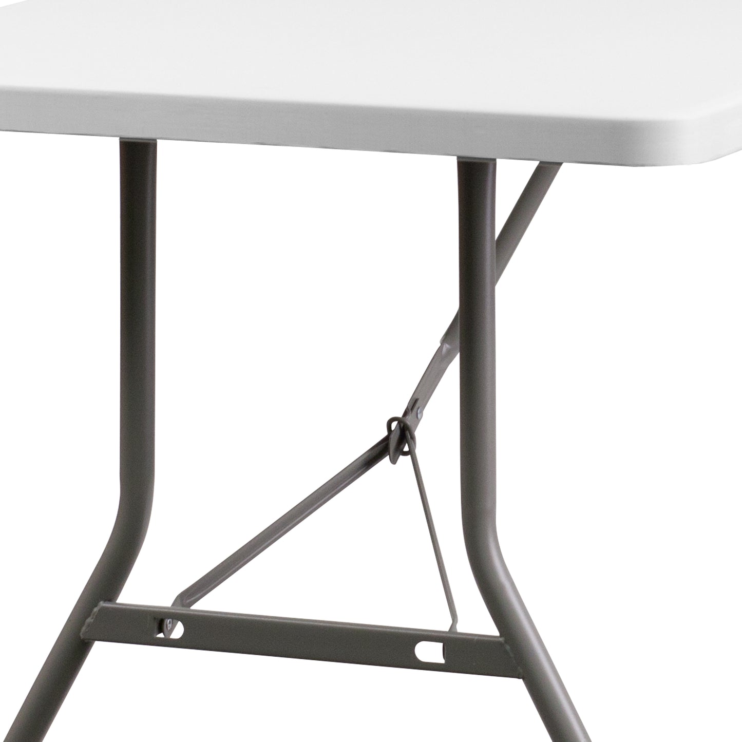 Kathryn 8-Foot Granite White Plastic Folding Table Granite White