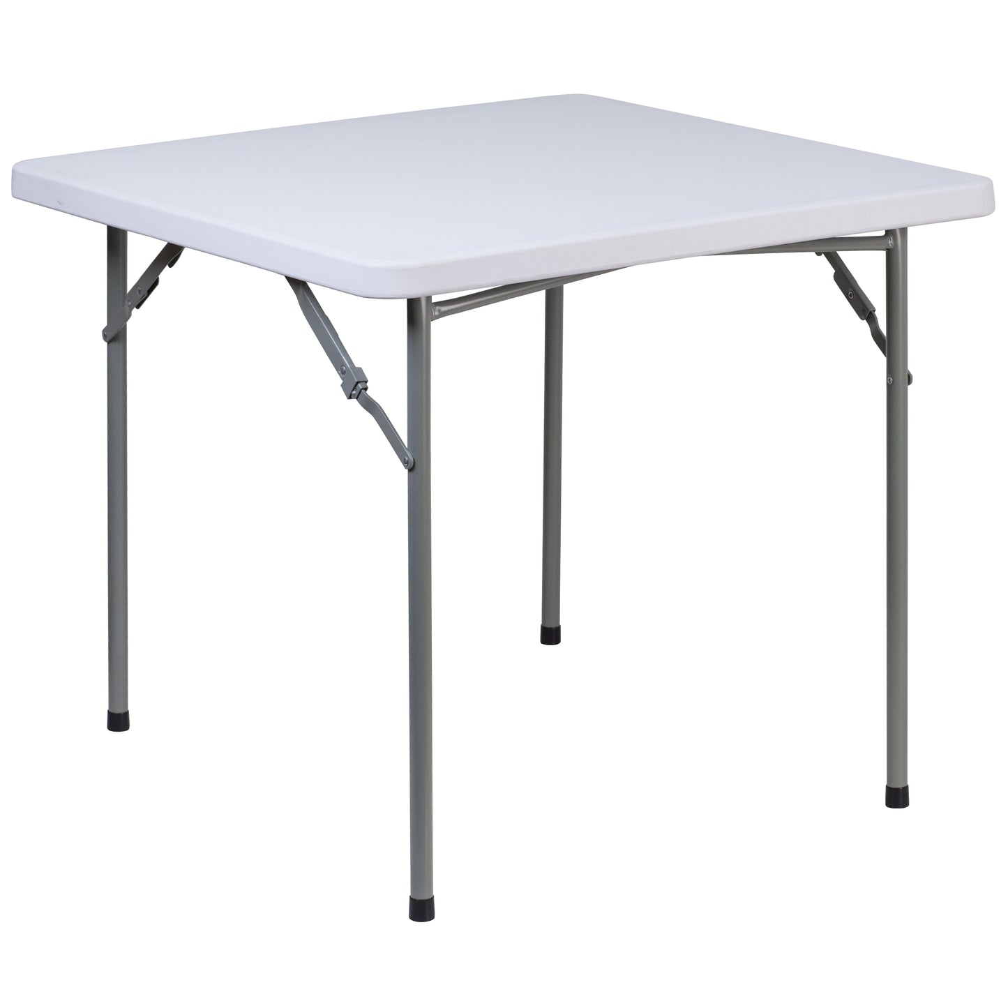 Kathryn 2.81-Foot Square Granite White Plastic Folding Table Granite White RB-3434-GG