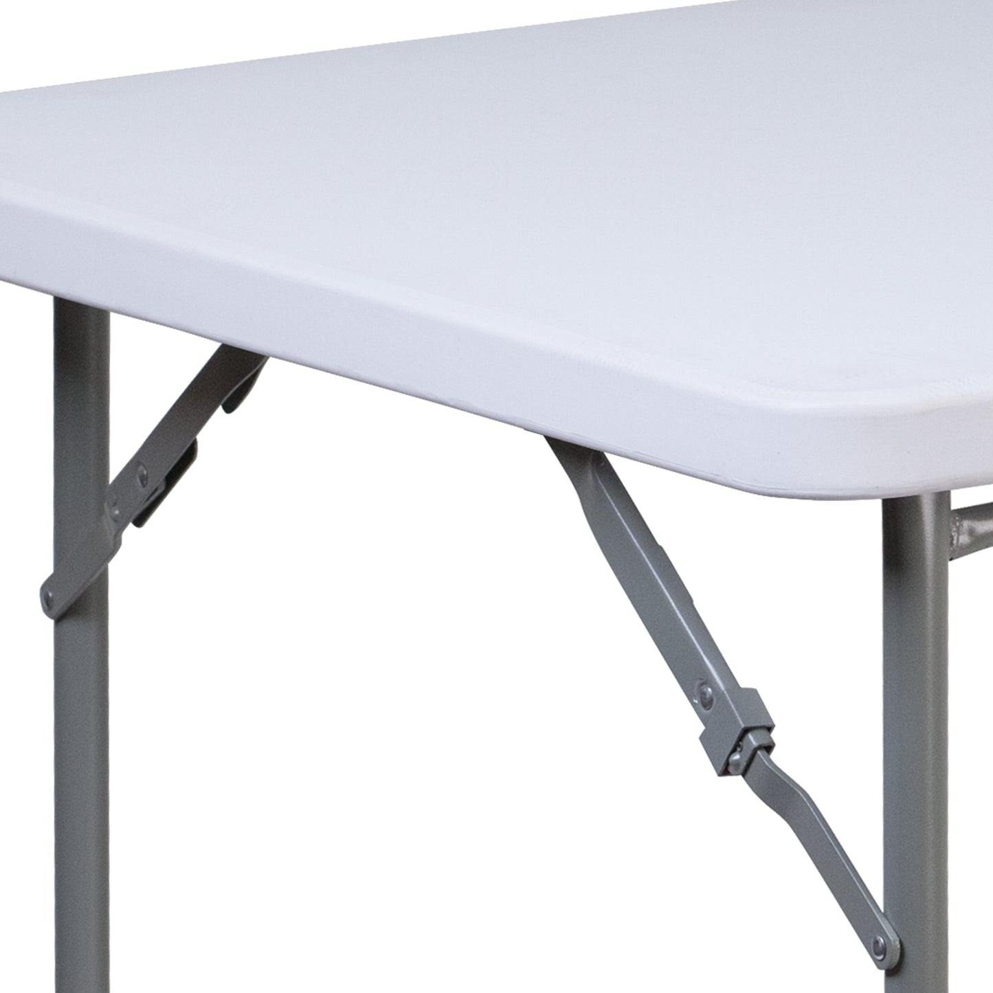 Kathryn 2.81-Foot Square Granite White Plastic Folding Table Granite White RB-3434-GG