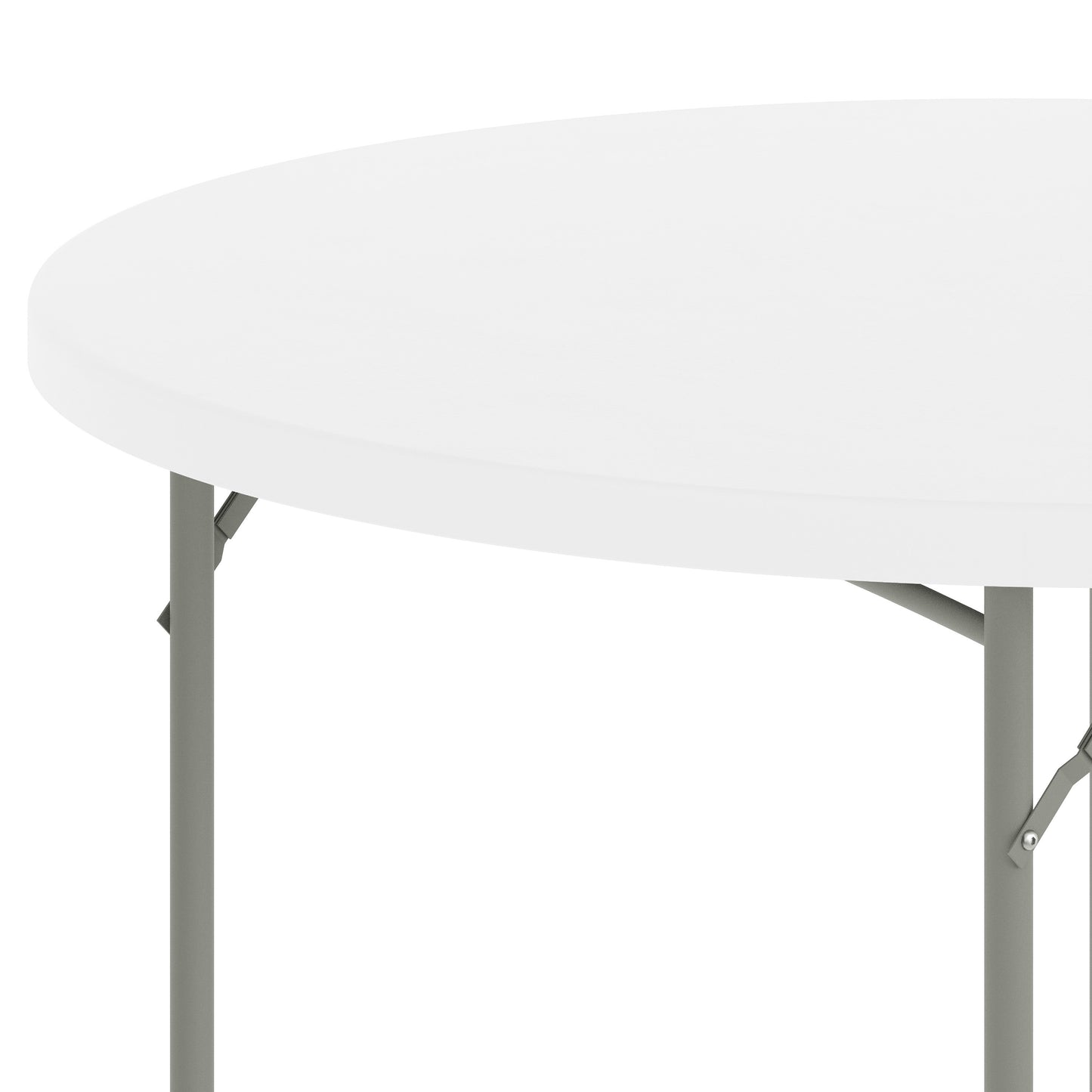 Kathryn 4-Foot Round Granite White Plastic Folding Table Granite White RB-48R-GG