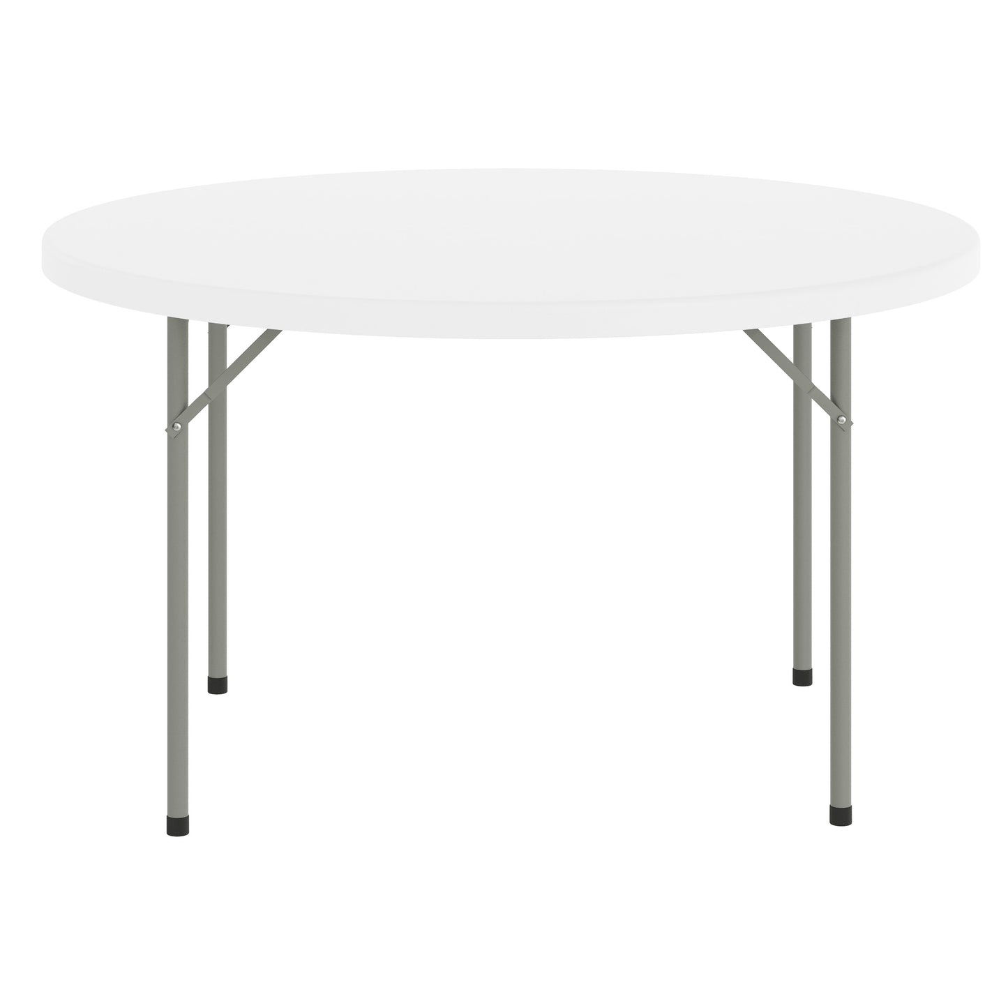 Kathryn 4-Foot Round Granite White Plastic Folding Table Granite White RB-48R-GG