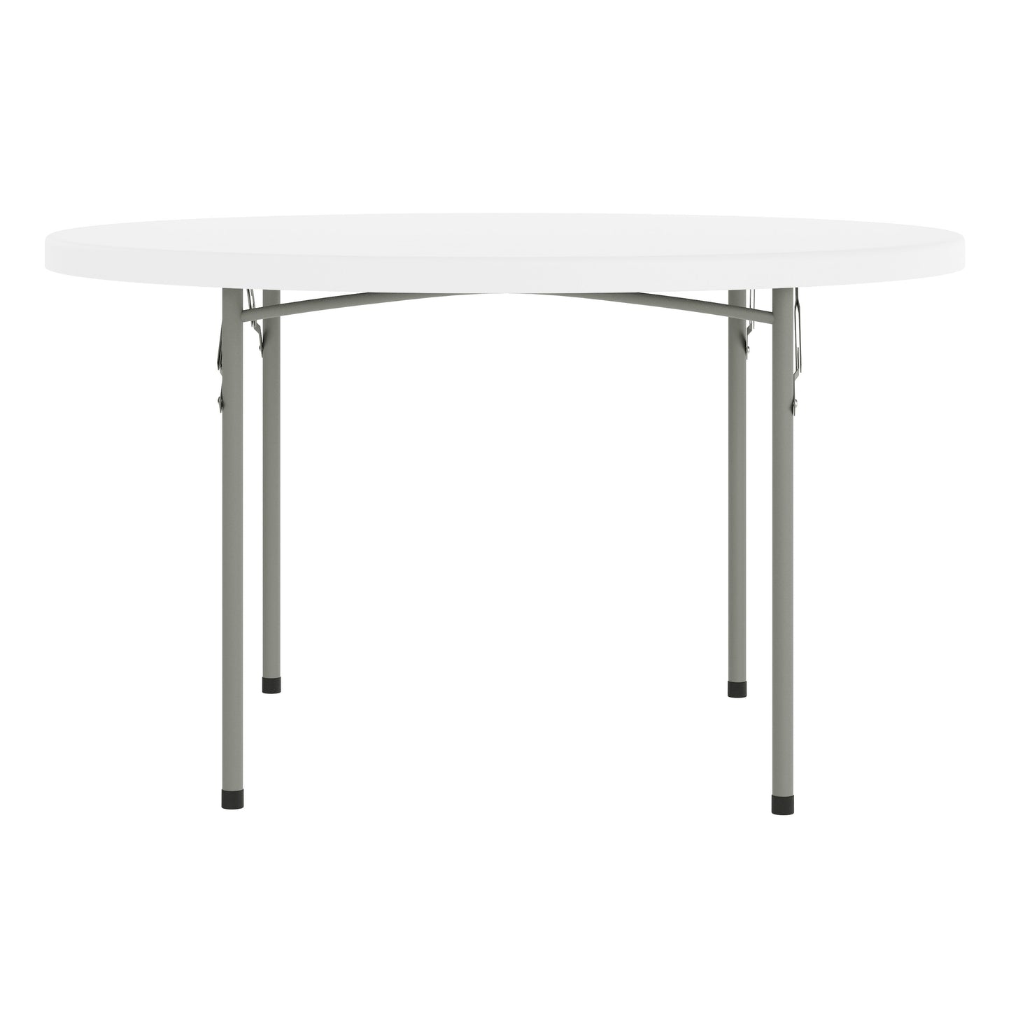 Kathryn 4-Foot Round Granite White Plastic Folding Table Granite White RB-48R-GG