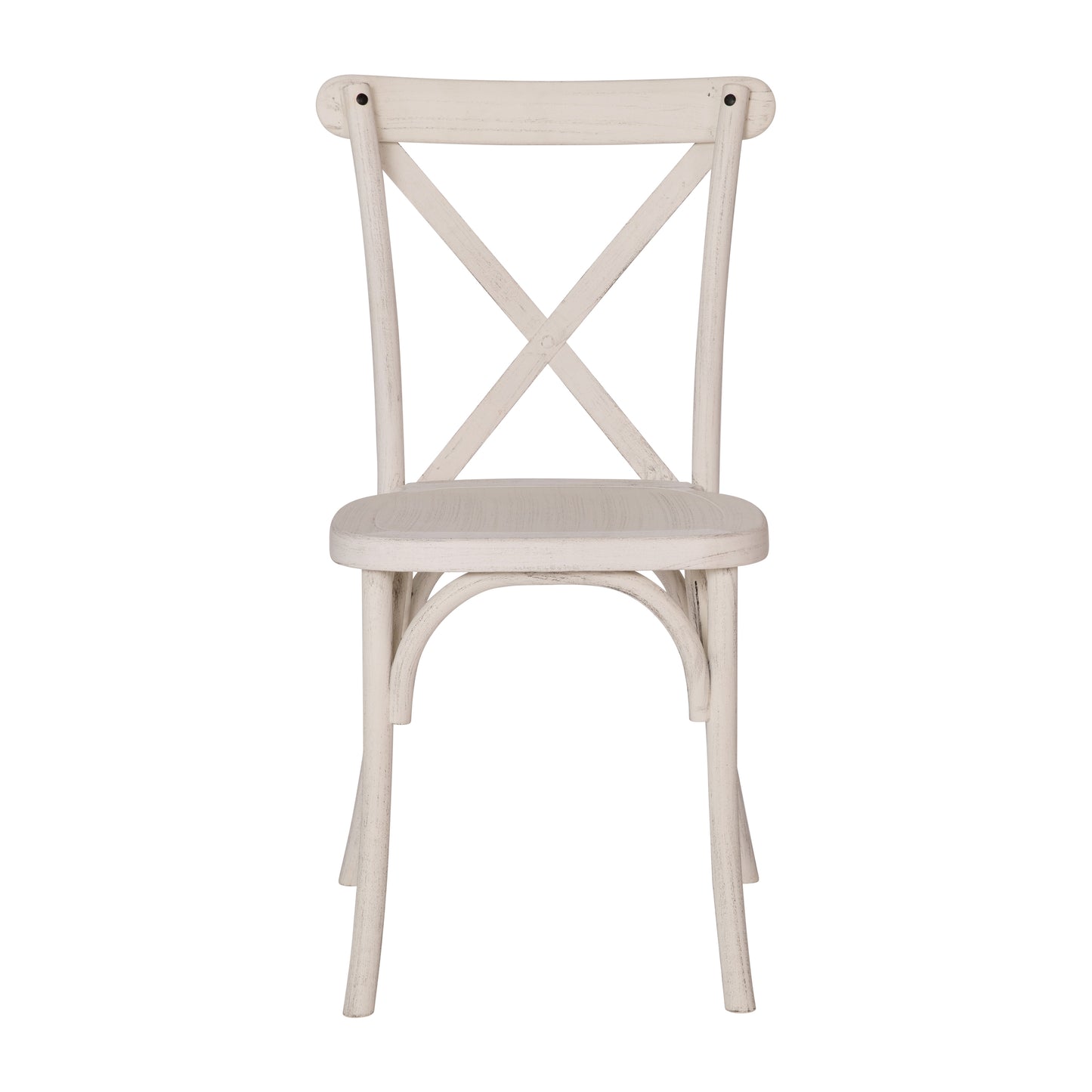 2-pack Advantage White Resin X-Back Chair White RESXB-WHITE-2