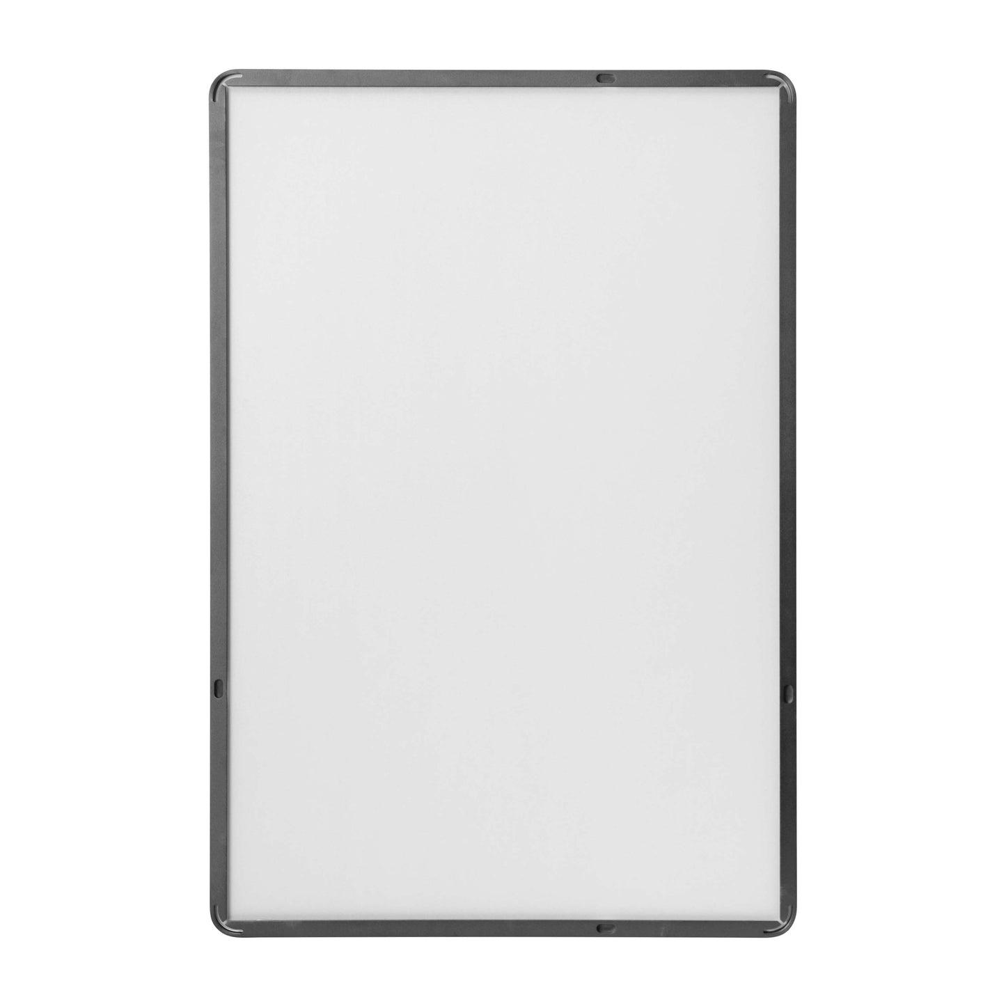 Susan 22" x 30" Decorative Wall Mirror - Rounded Corners, Bathroom & Living Room Glass Mirror Hangs Horizontal Or Vertical, Black Black