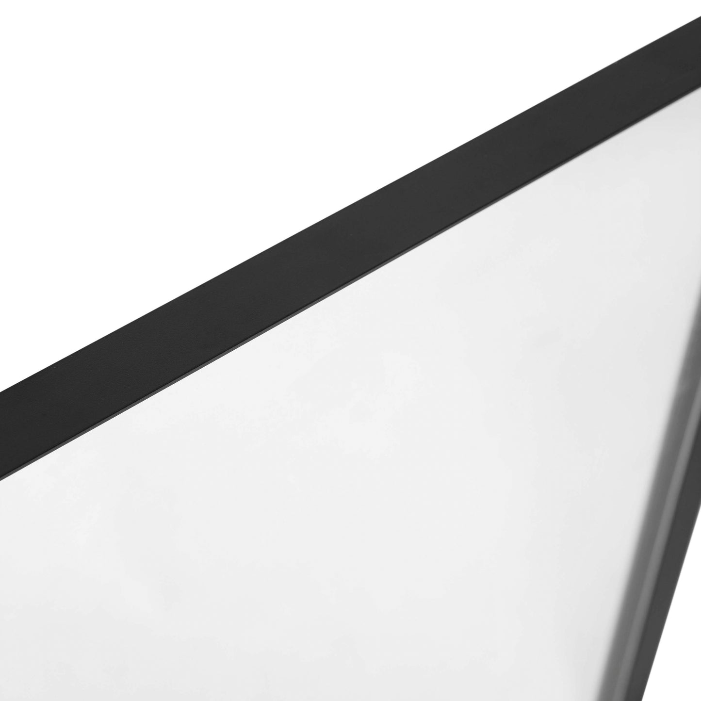 Susan 22" x 30" Decorative Wall Mirror - Rounded Corners, Bathroom & Living Room Glass Mirror Hangs Horizontal Or Vertical, Black Black
