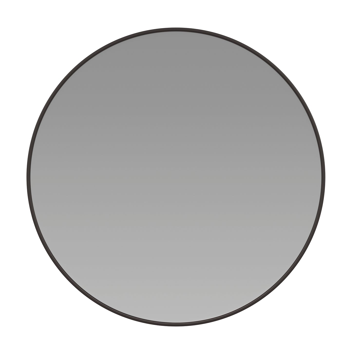 Julianne 20" Round Black Metal Framed Wall Mirror - Large Accent Mirror for Bathroom, Vanity, Entryway, Dining Room, & Living Room Black