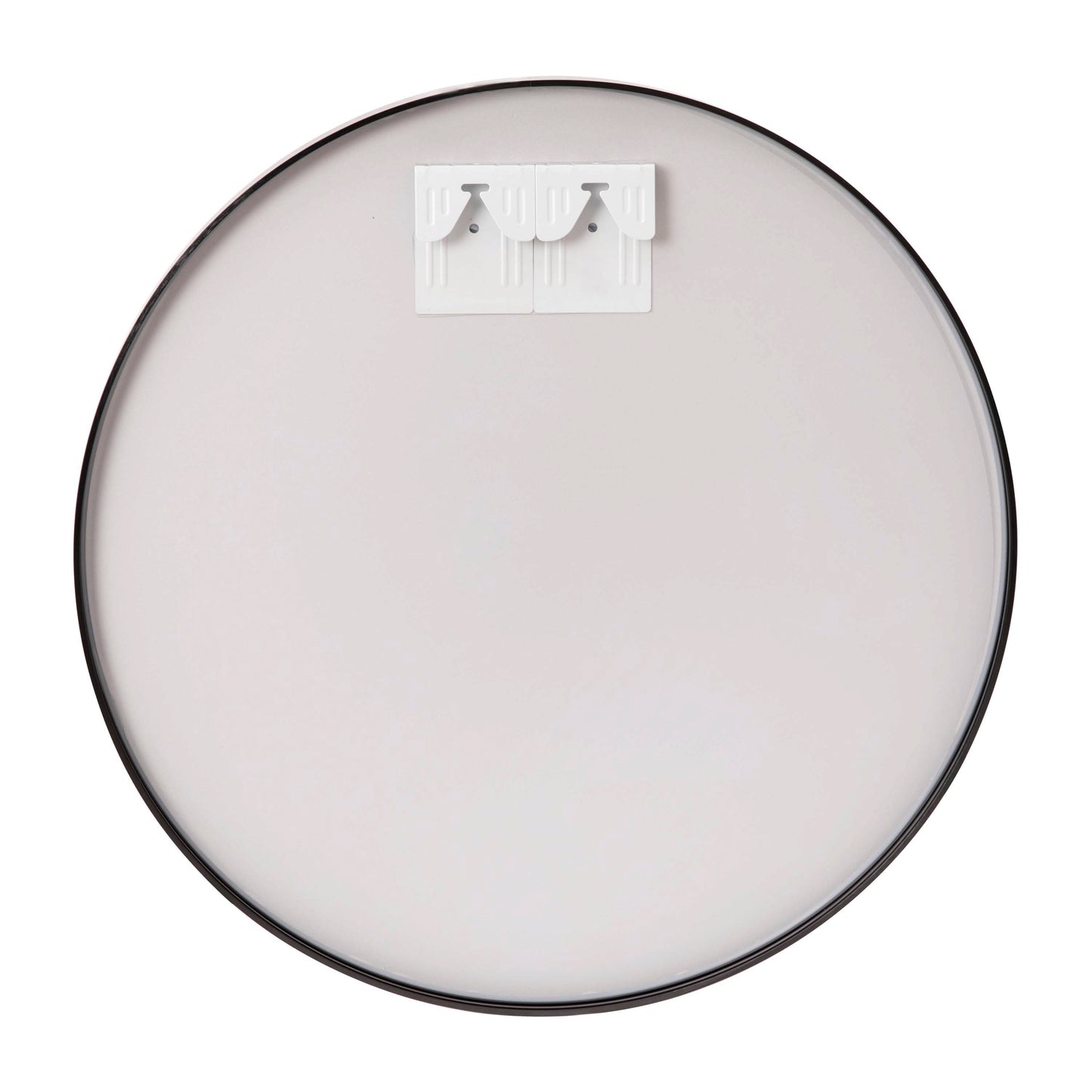Julianne 20" Round Black Metal Framed Wall Mirror - Large Accent Mirror for Bathroom, Vanity, Entryway, Dining Room, & Living Room Black