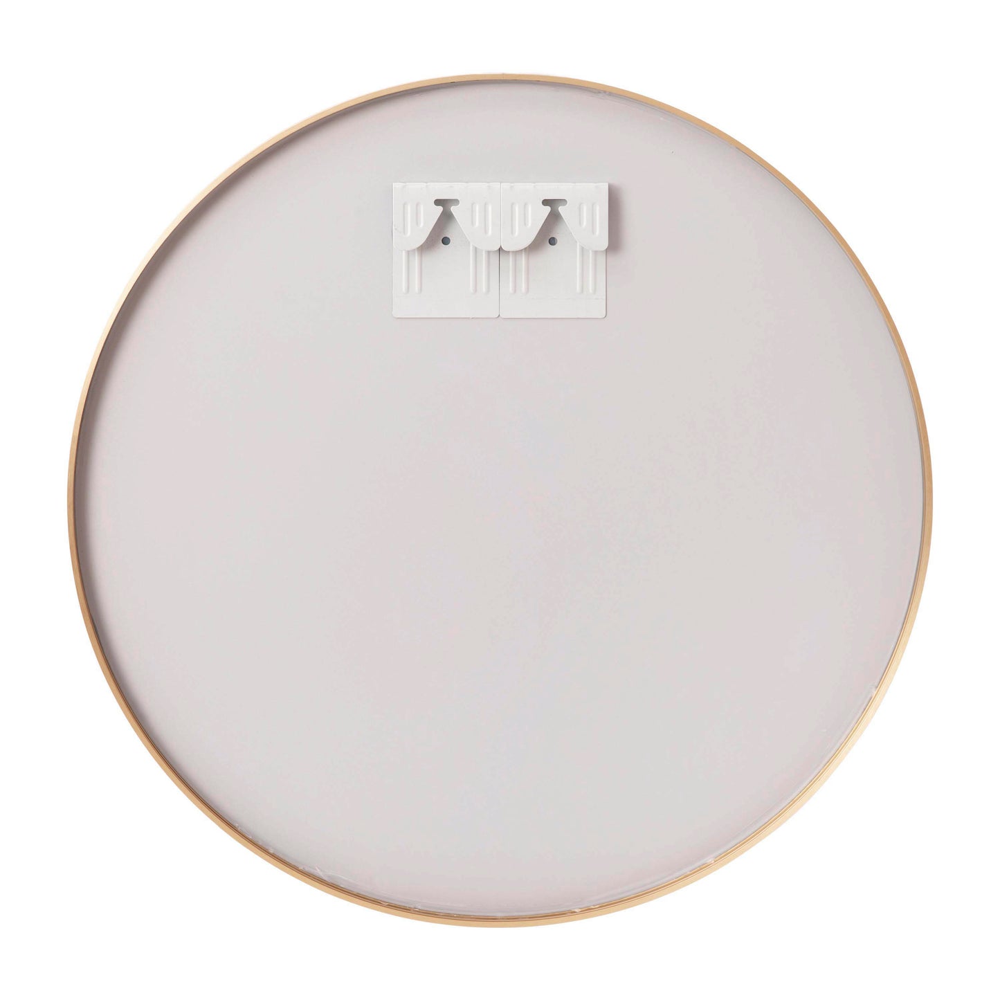 Julianne 24" Round Gold Metal Framed Wall Mirror - Large Accent Mirror for Bathroom, Vanity, Entryway, Dining Room, & Living Room Gold