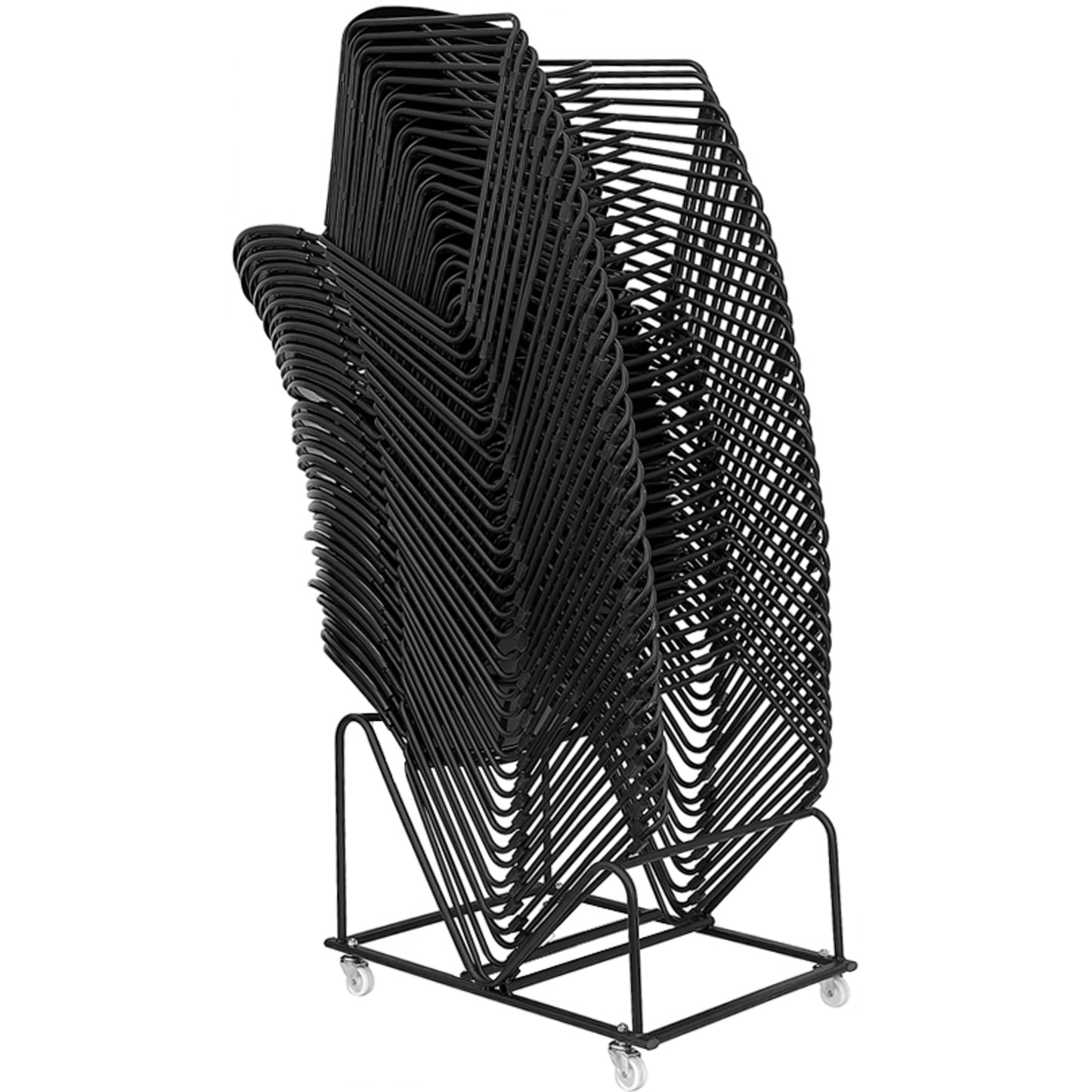Hercules Sled Base Stack Chair Dolly Black