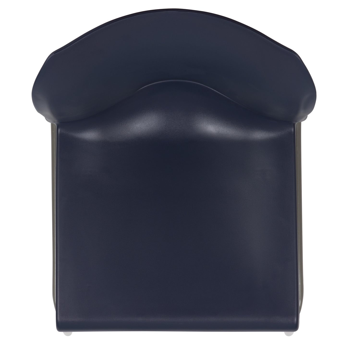 HERCULES Series 880 lb. Capacity Navy Full Back Contoured Stack Chair with Gray Powder Coated Sled Base Navy