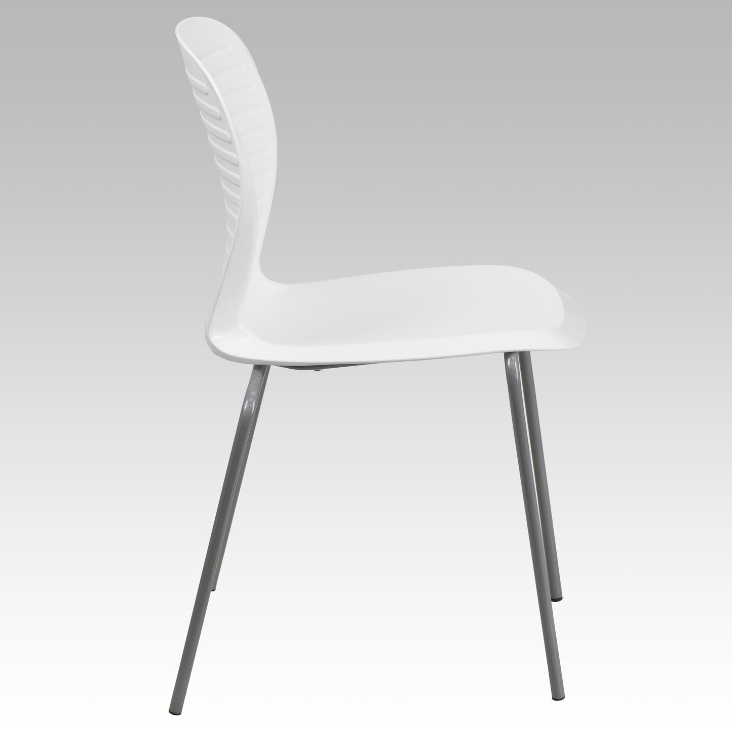 HERCULES Series 551 lb. Capacity White Stack Chair White