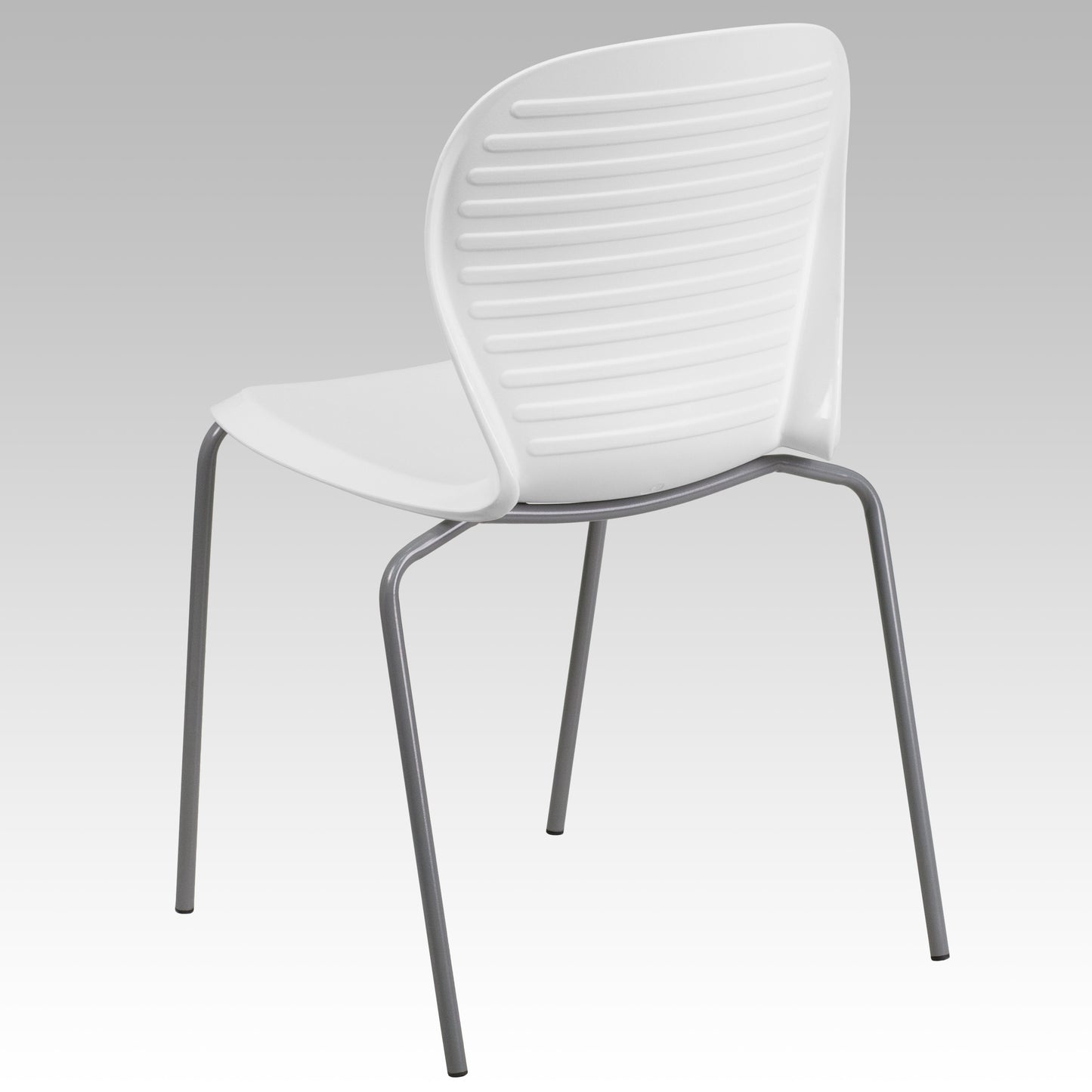 HERCULES Series 551 lb. Capacity White Stack Chair White