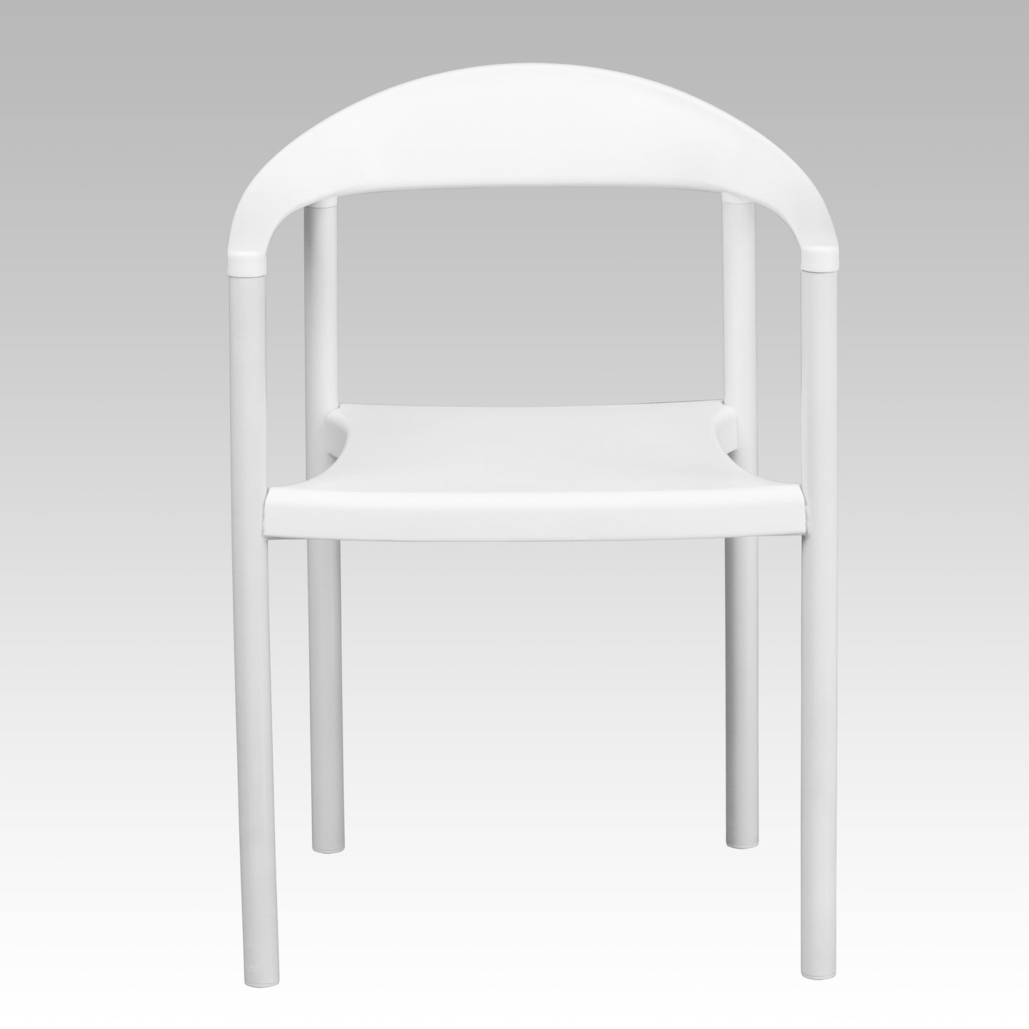 HERCULES Series 1000 lb. Capacity White Plastic Cafe Stack Chair White