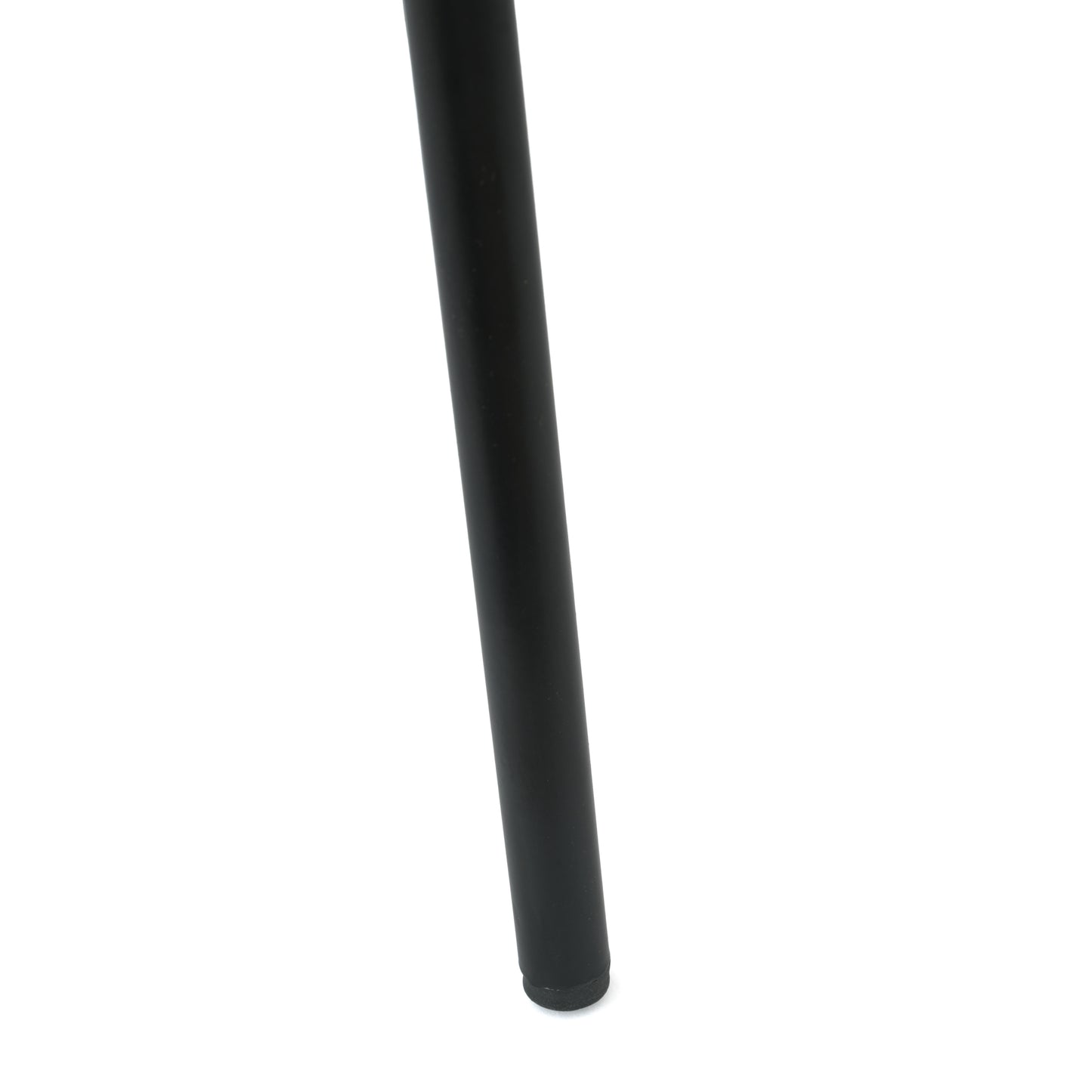 HERCULES Black Stack Chair with Air-Vent Back, Non-Sled Base and Black Powder Coated Metal Frame Black Plastic/Black Frame