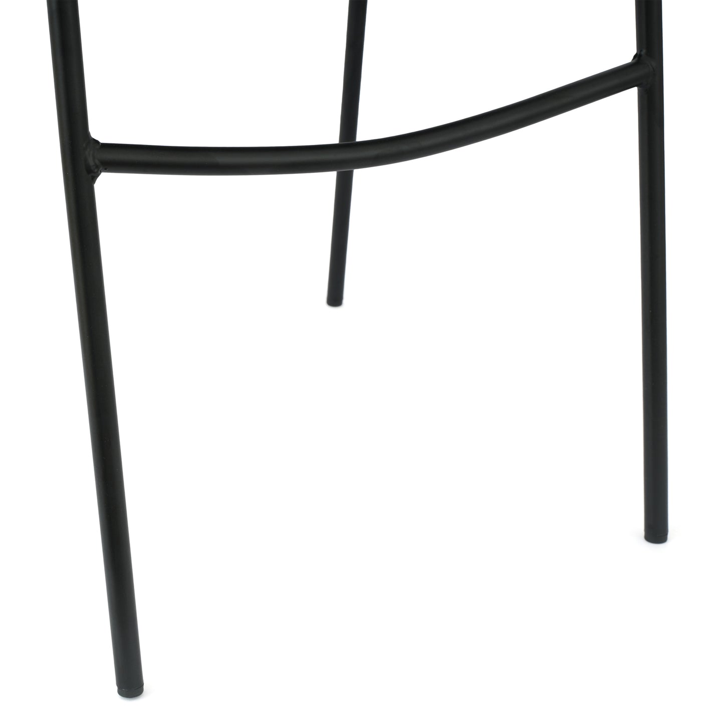 HERCULES Black Stack Chair with Air-Vent Back, Non-Sled Base and Black Powder Coated Metal Frame Black Plastic/Black Frame