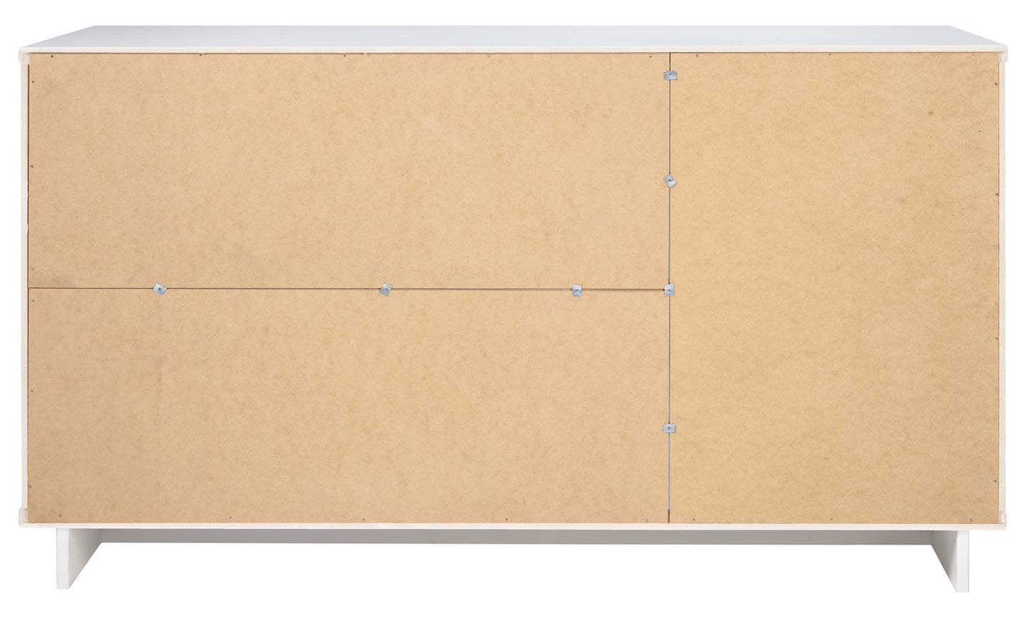 Manhattan Comfort Granville 55.07" Modern Sideboard with 3 Full Extension Drawers in White SB-5001